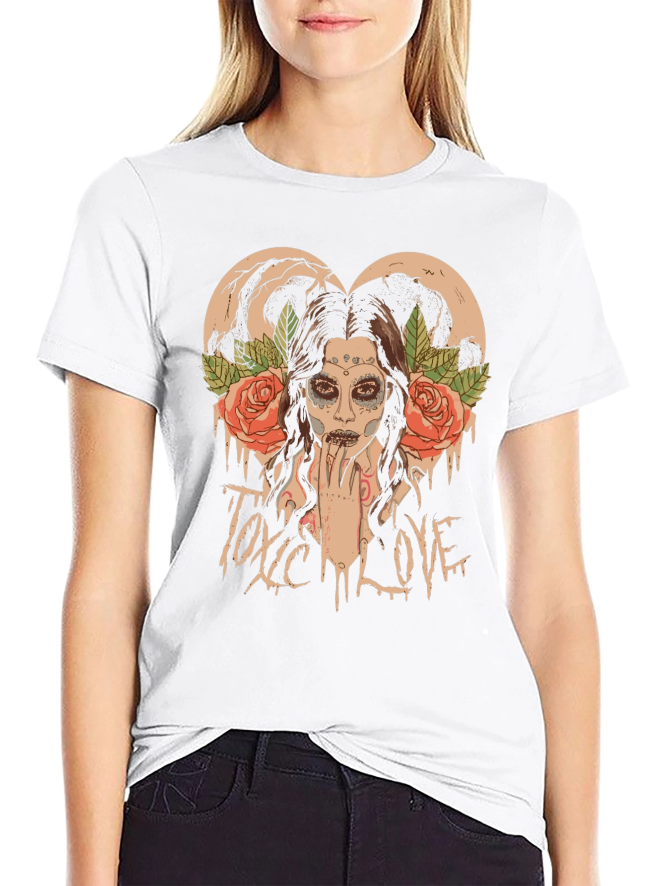 Toxic Love Black Graphic T-Shirt