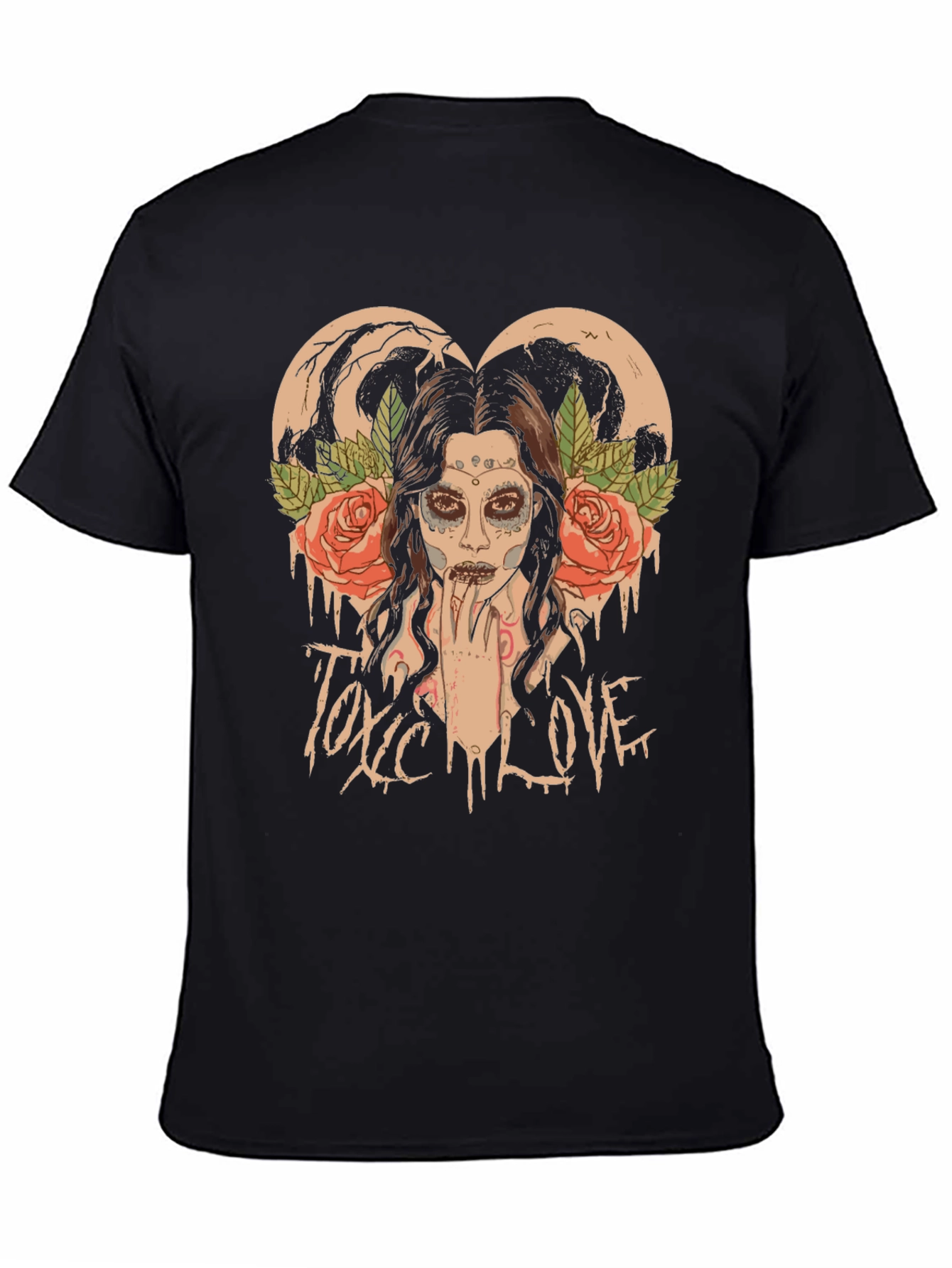 Toxic Love Black Graphic T-Shirt
