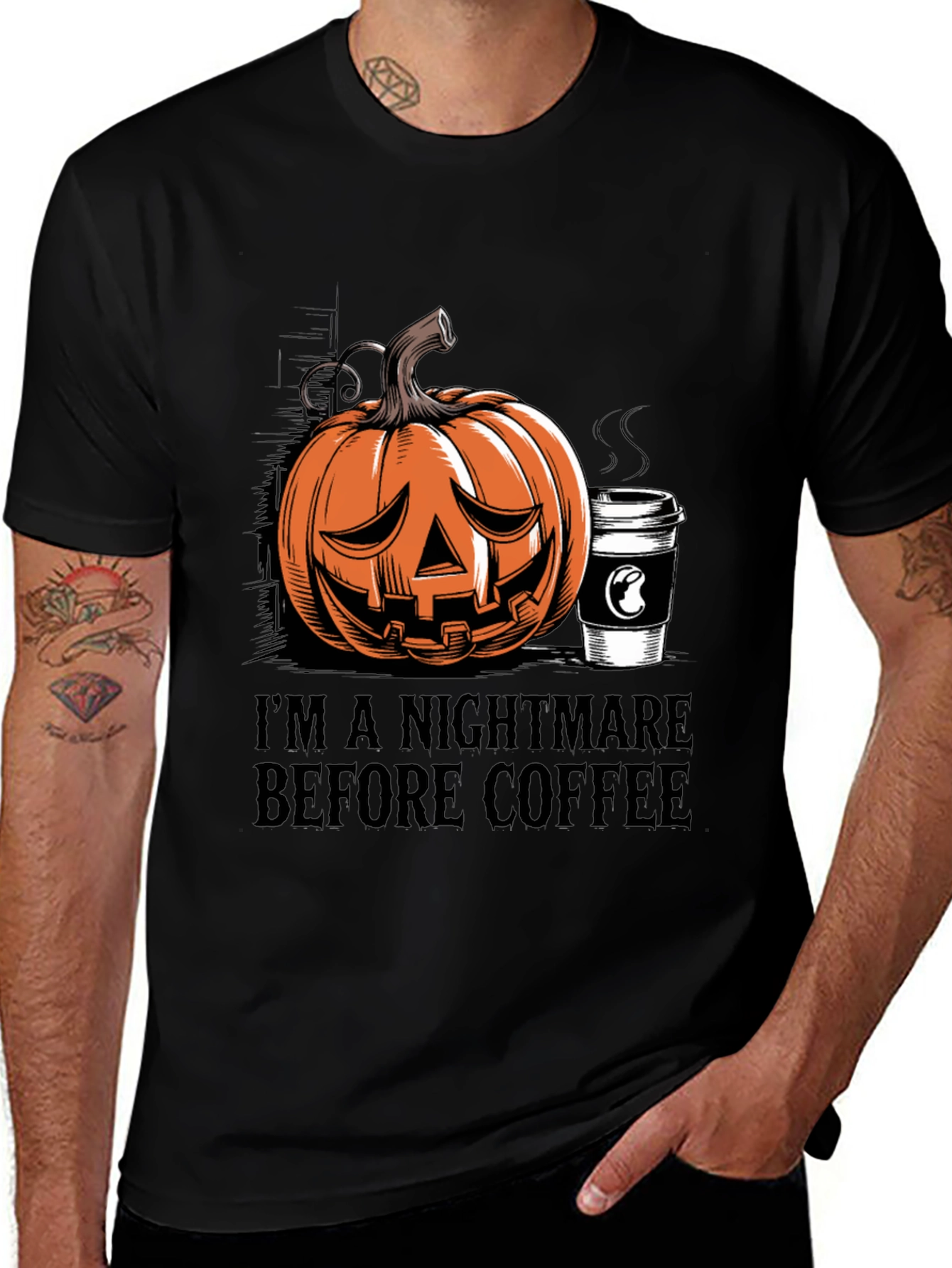 Nightmare Before Coffee Halloween T-Shirt