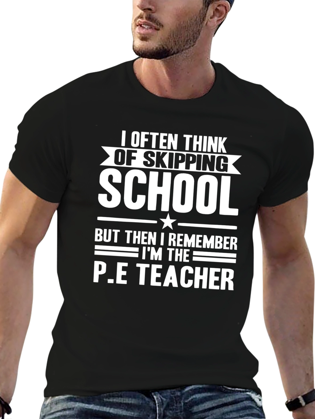 Funny P.E. Teacher Graphic T-Shirt