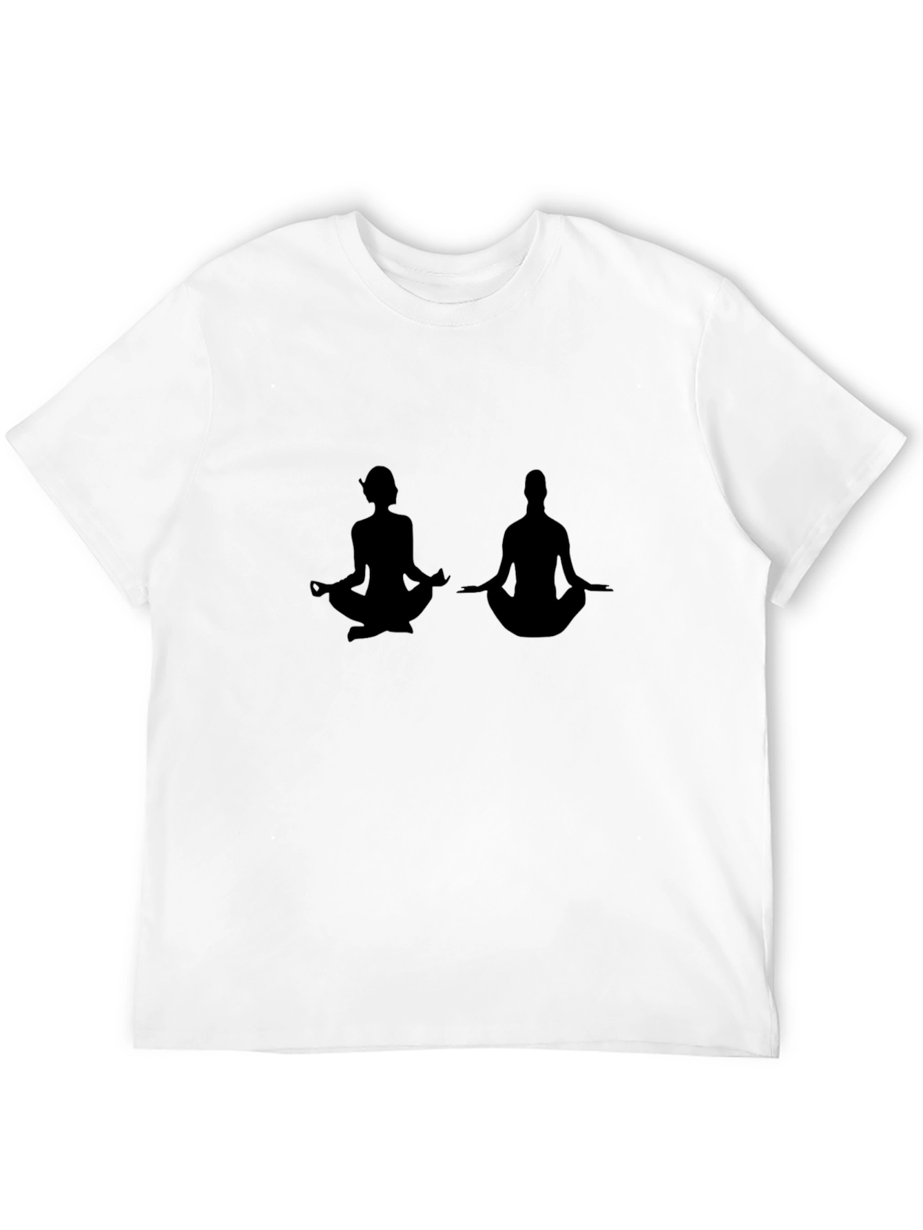 Yoga Silhouette T-Shirt - Unisex Black Tee