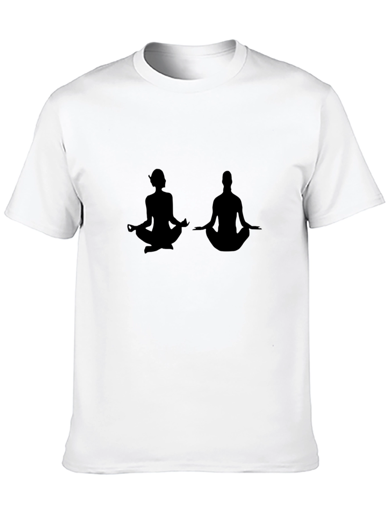 Yoga Silhouette T-Shirt - Unisex Black Tee