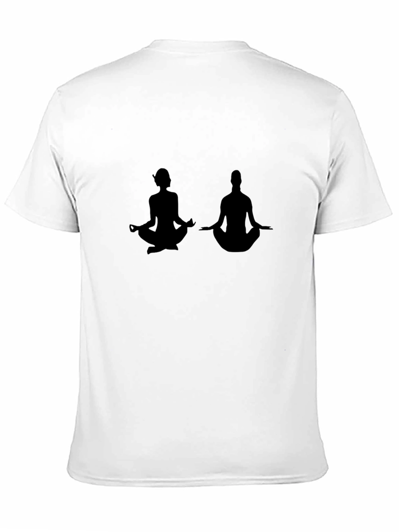 Yoga Silhouette T-Shirt - Unisex Black Tee