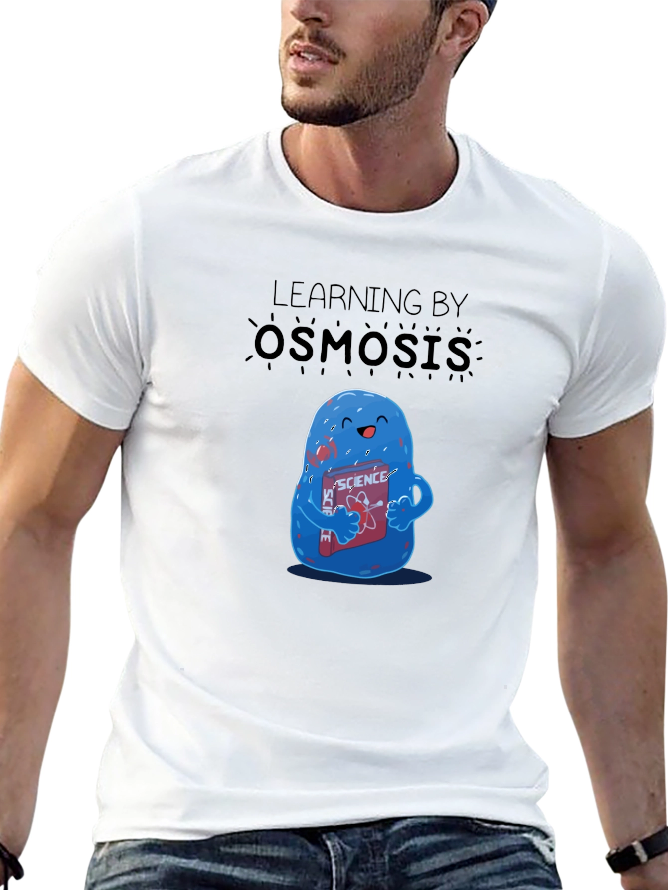 Learning by Osmosis T-Shirt Funny Science Tee