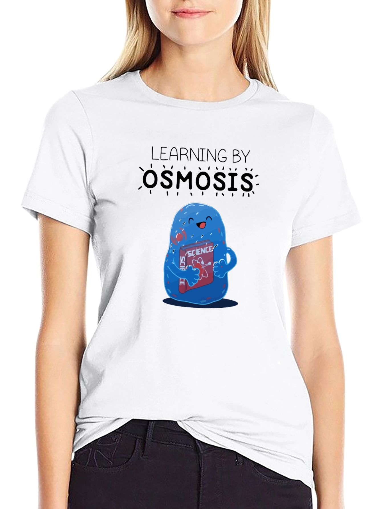 Learning by Osmosis T-Shirt Funny Science Tee