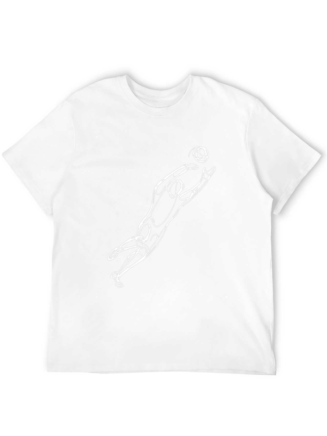 Abstract Goalie Black T-Shirt