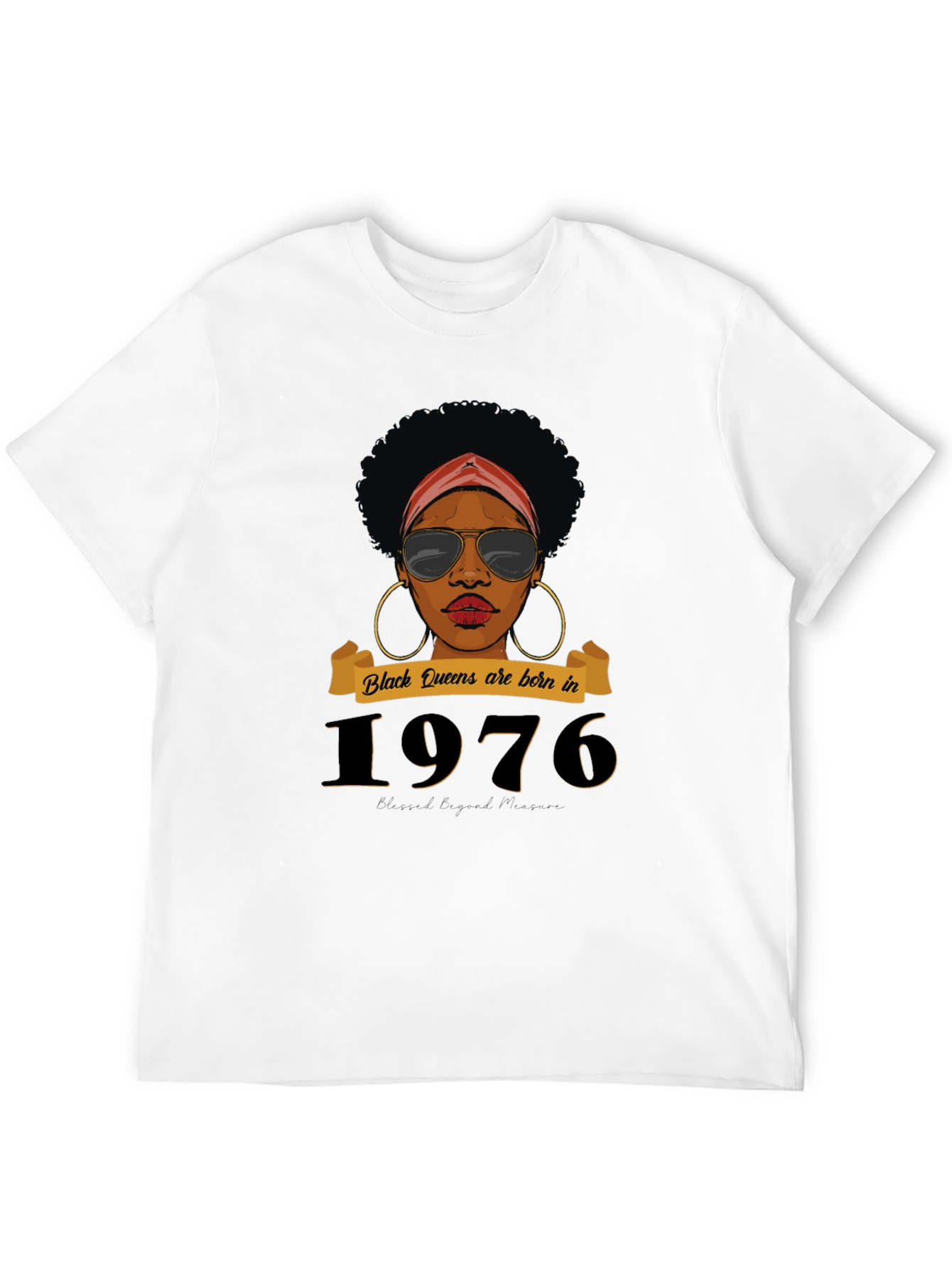 Black Queens Born in 1976 Graphic T-Shirt