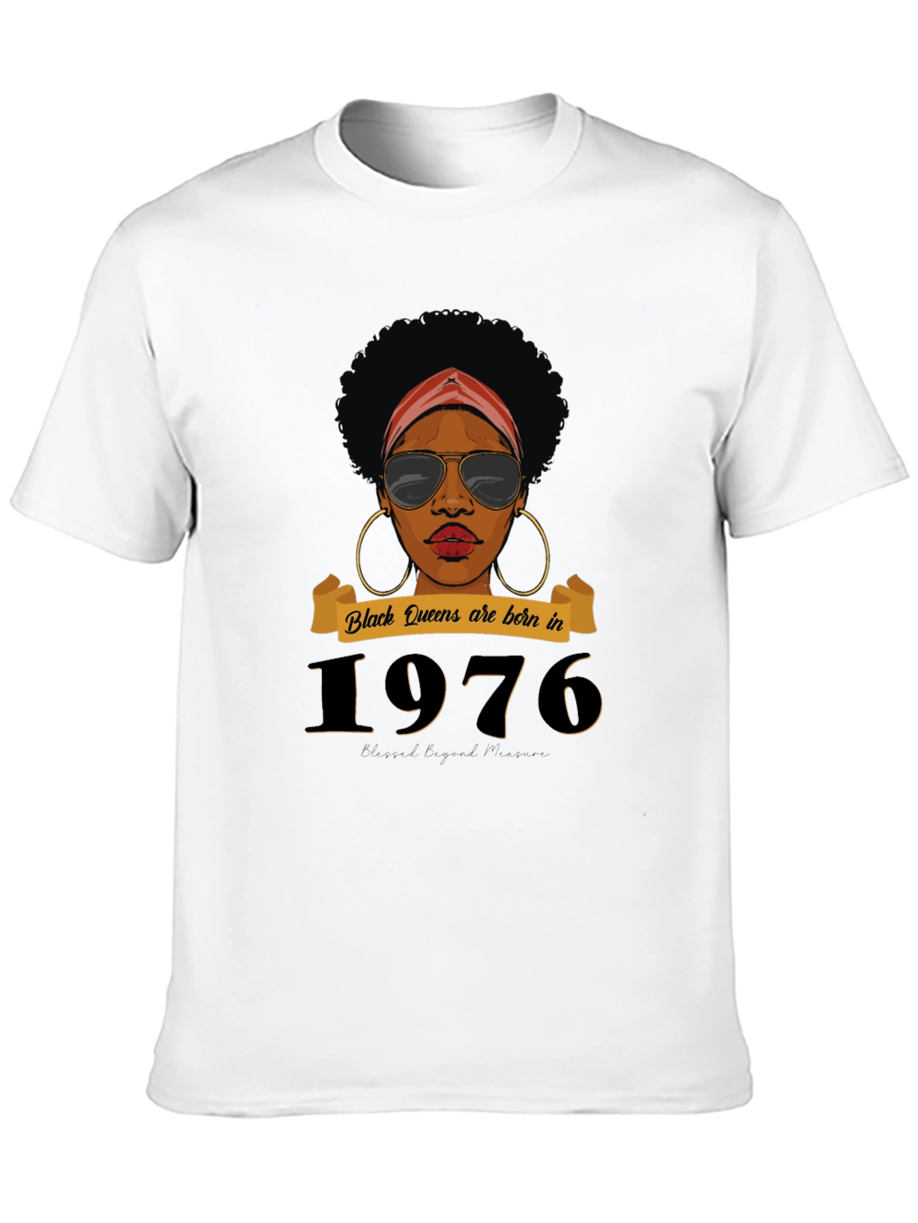 Black Queens Born in 1976 Graphic T-Shirt