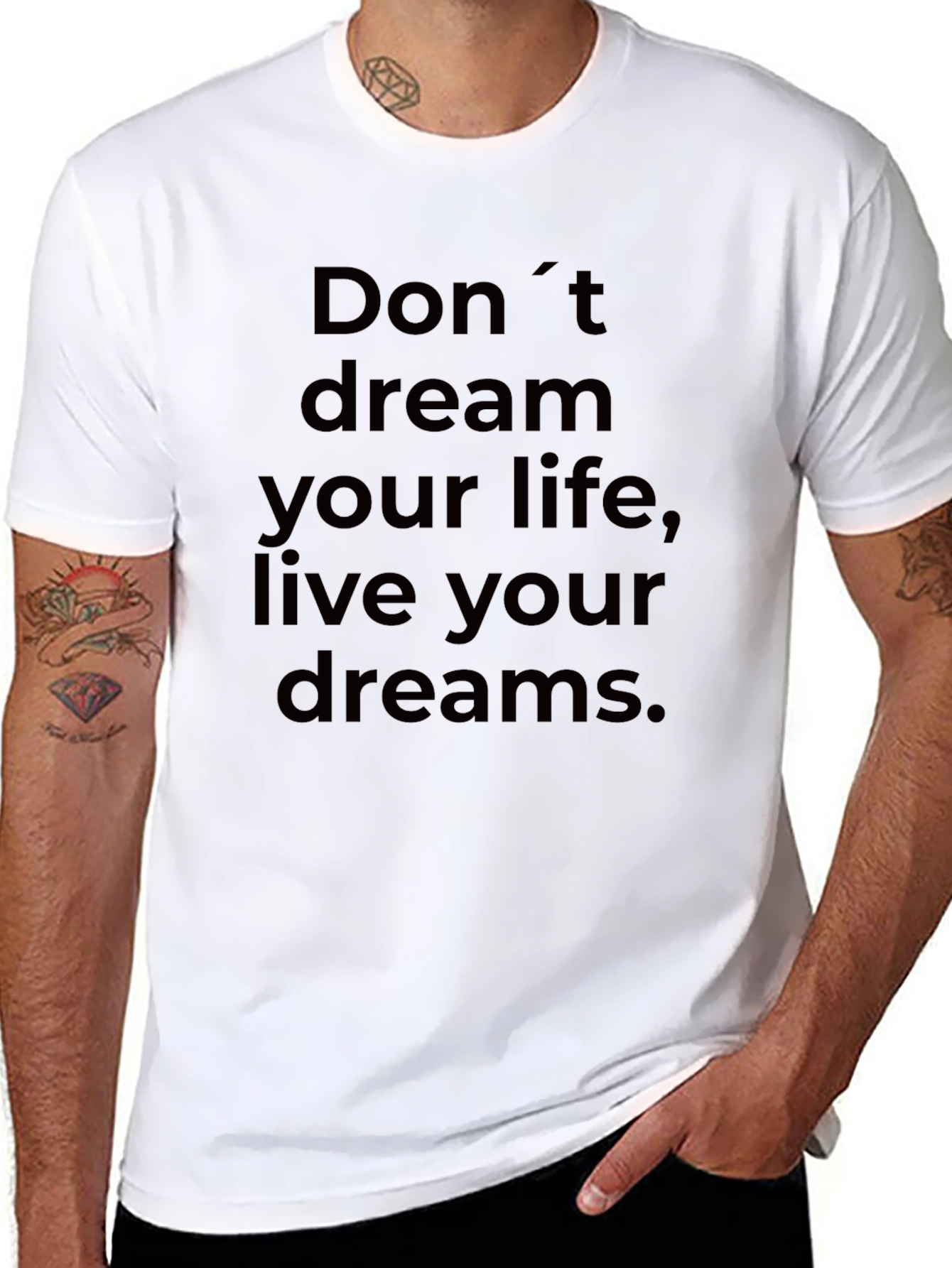 Inspirational Graphic T-Shirt - Live Your Dreams