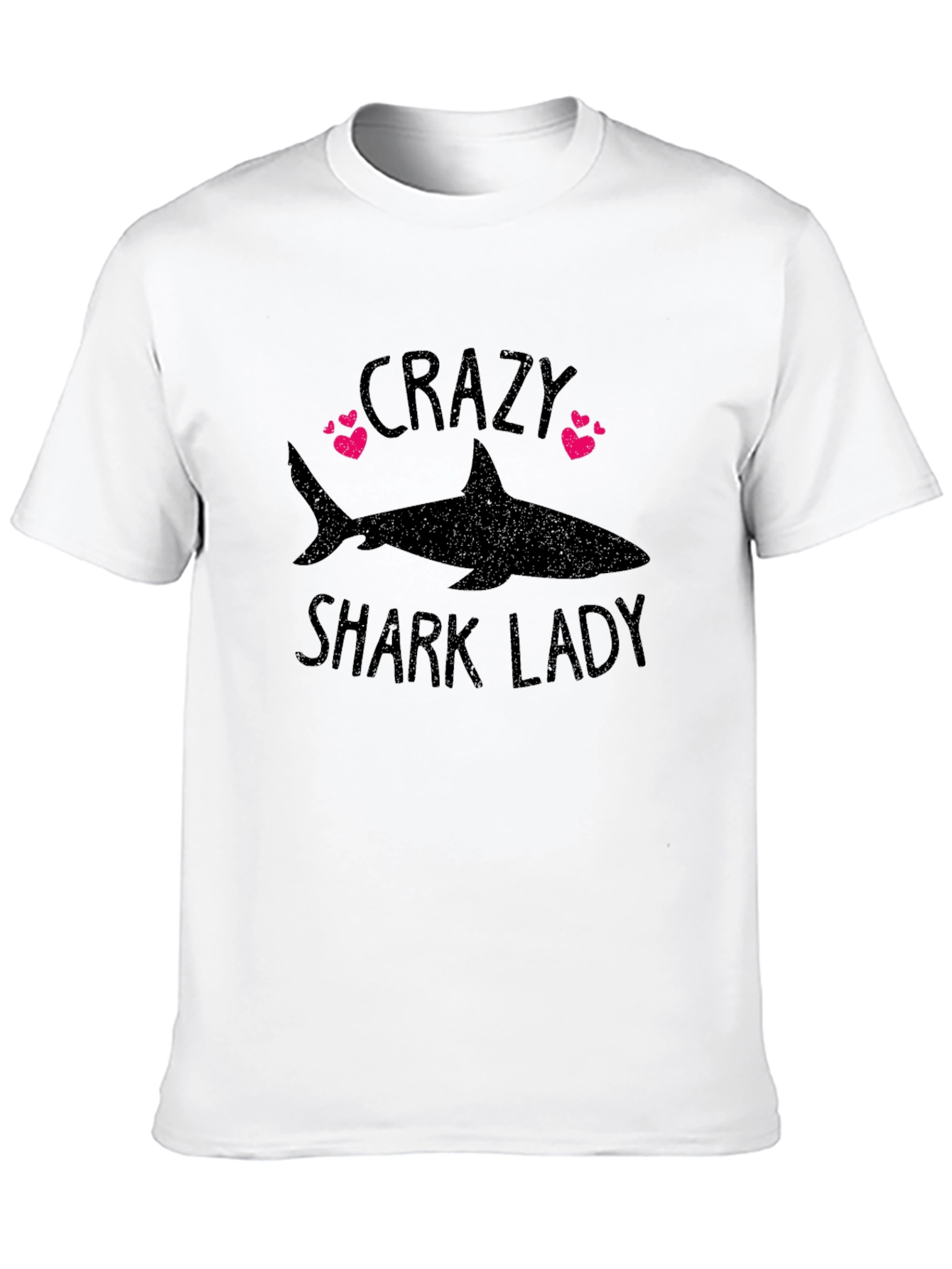Crazy Shark Lady T-Shirt - Womens Shark Lover Tee