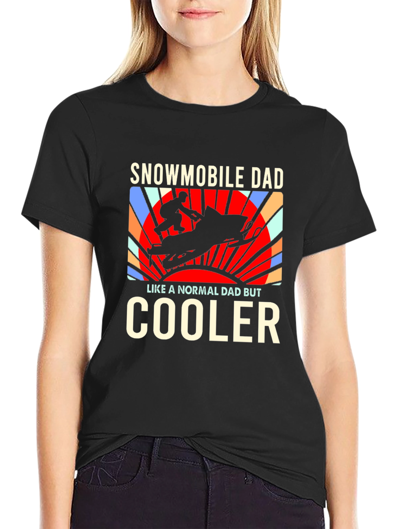 Snowmobile Dad T-Shirt - Cooler Than Normal