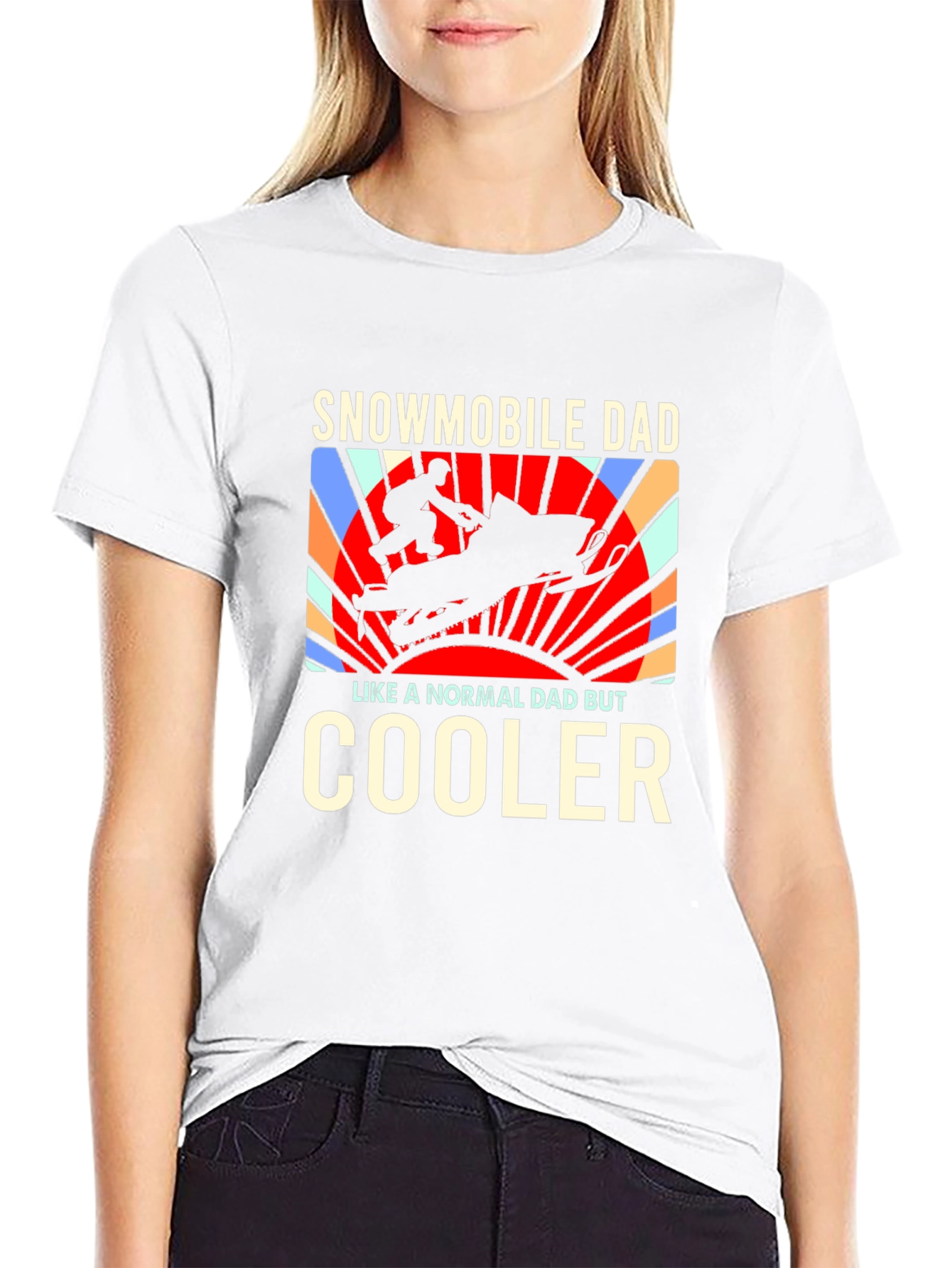 Snowmobile Dad T-Shirt - Cooler Than Normal