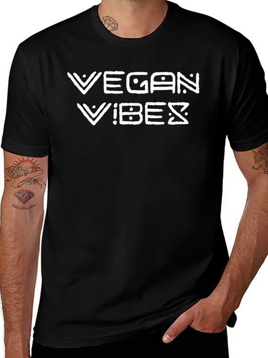 Vegan Vibes Graphic Tee - Black T-Shirt