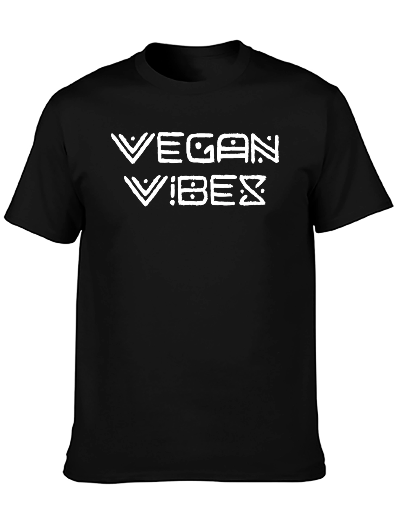 Vegan Vibes Graphic Tee - Black T-Shirt