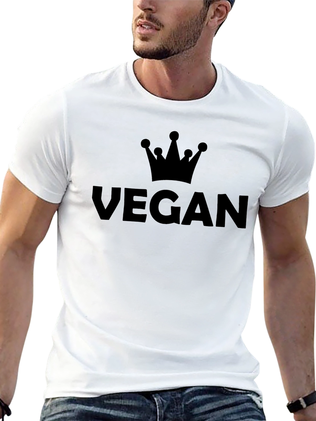Vegan Crown T-Shirt - Stylish & Comfortable Tee
