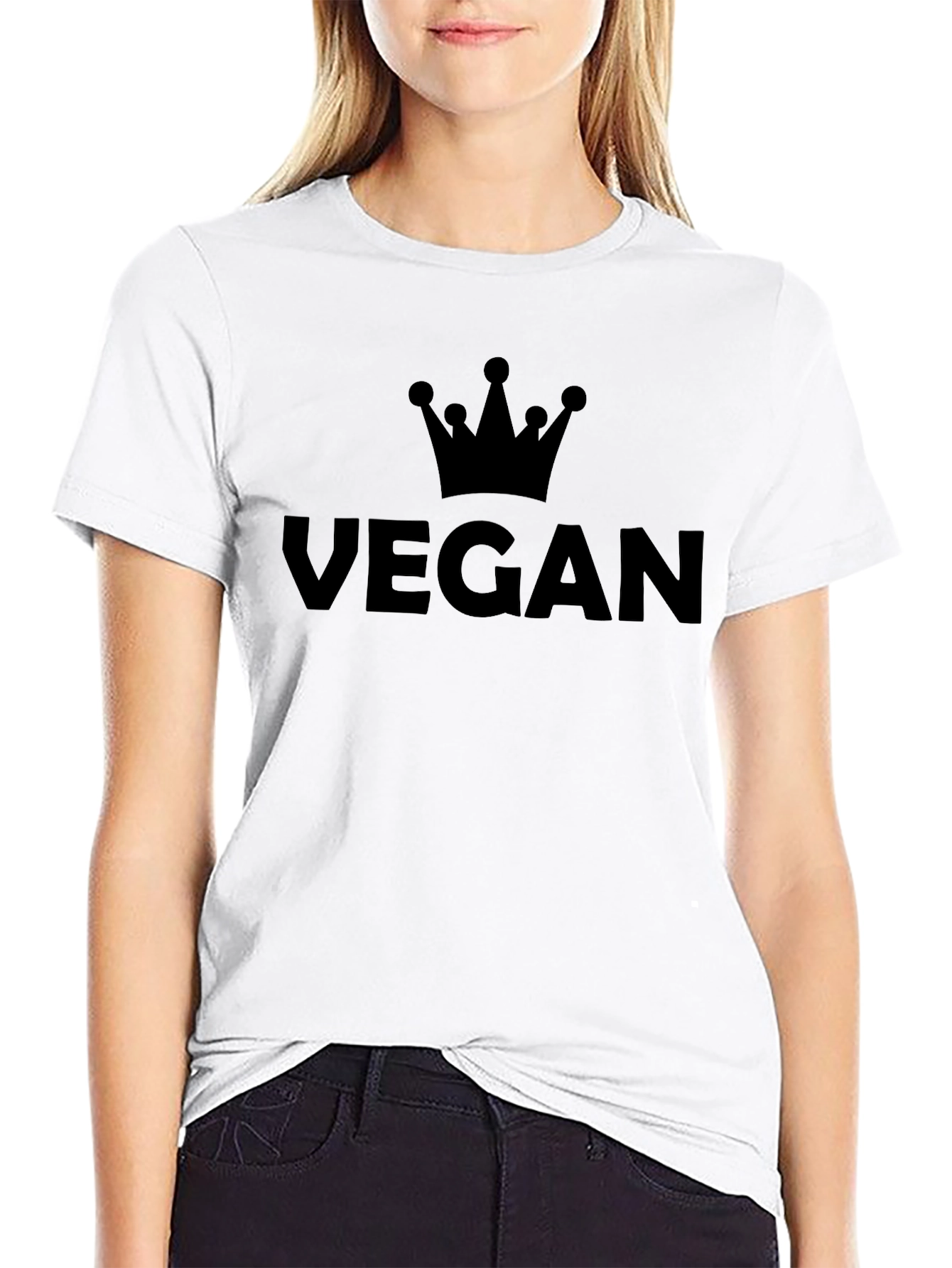 Vegan Crown T-Shirt - Stylish & Comfortable Tee