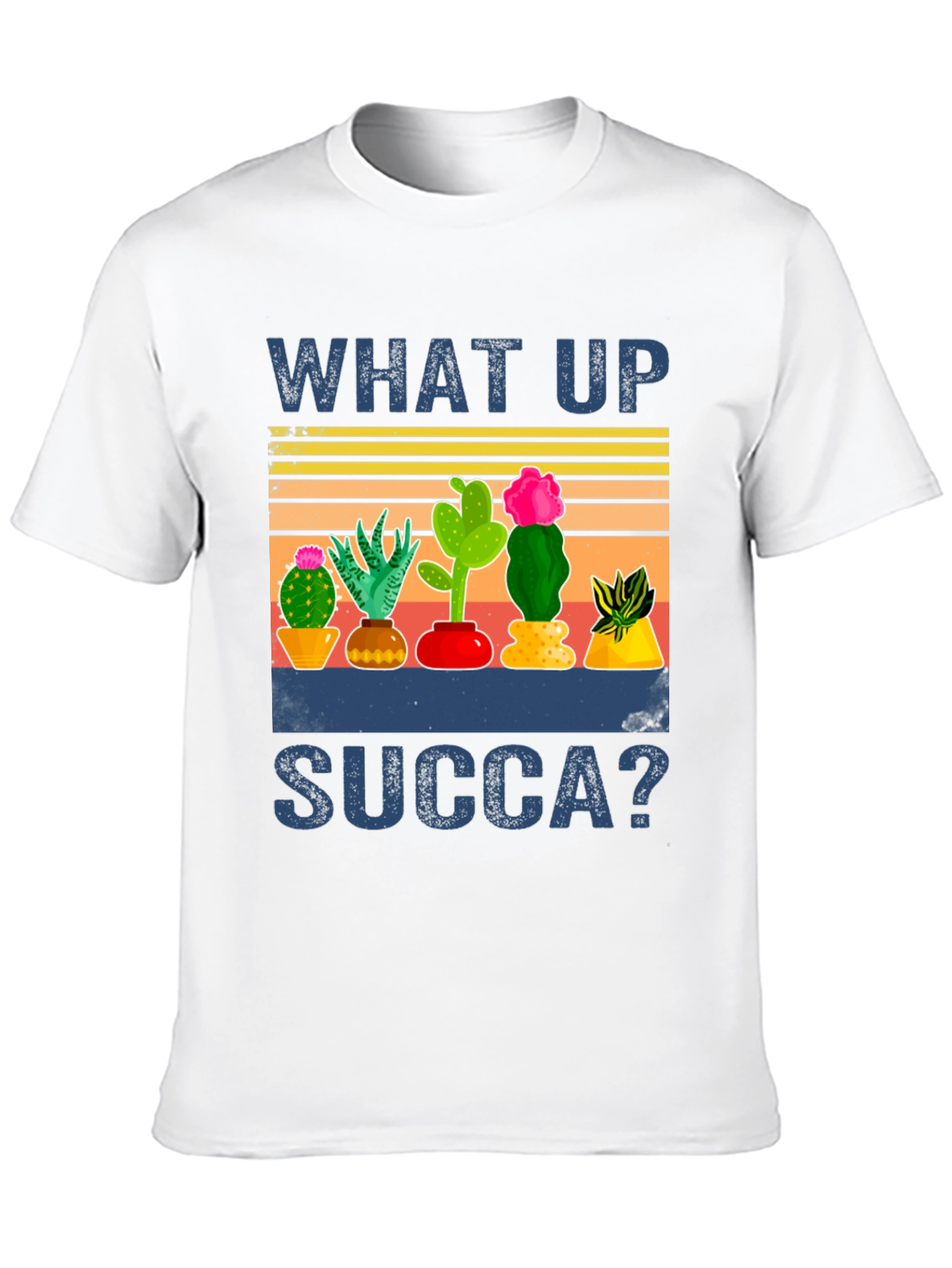 What Up Succa Cactus Graphic T-Shirt