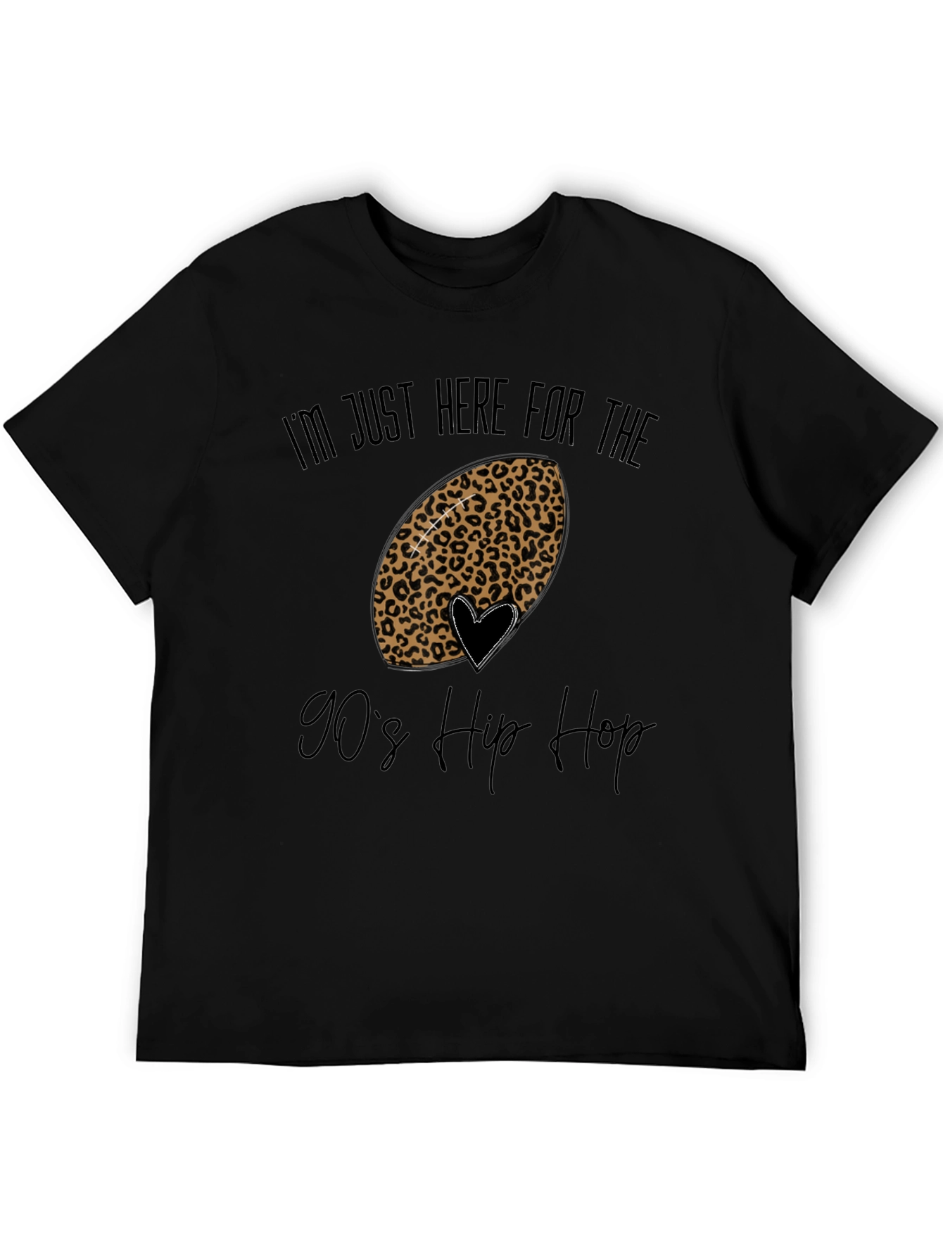 Leopard Football 90s Hip Hop Graphic Tee