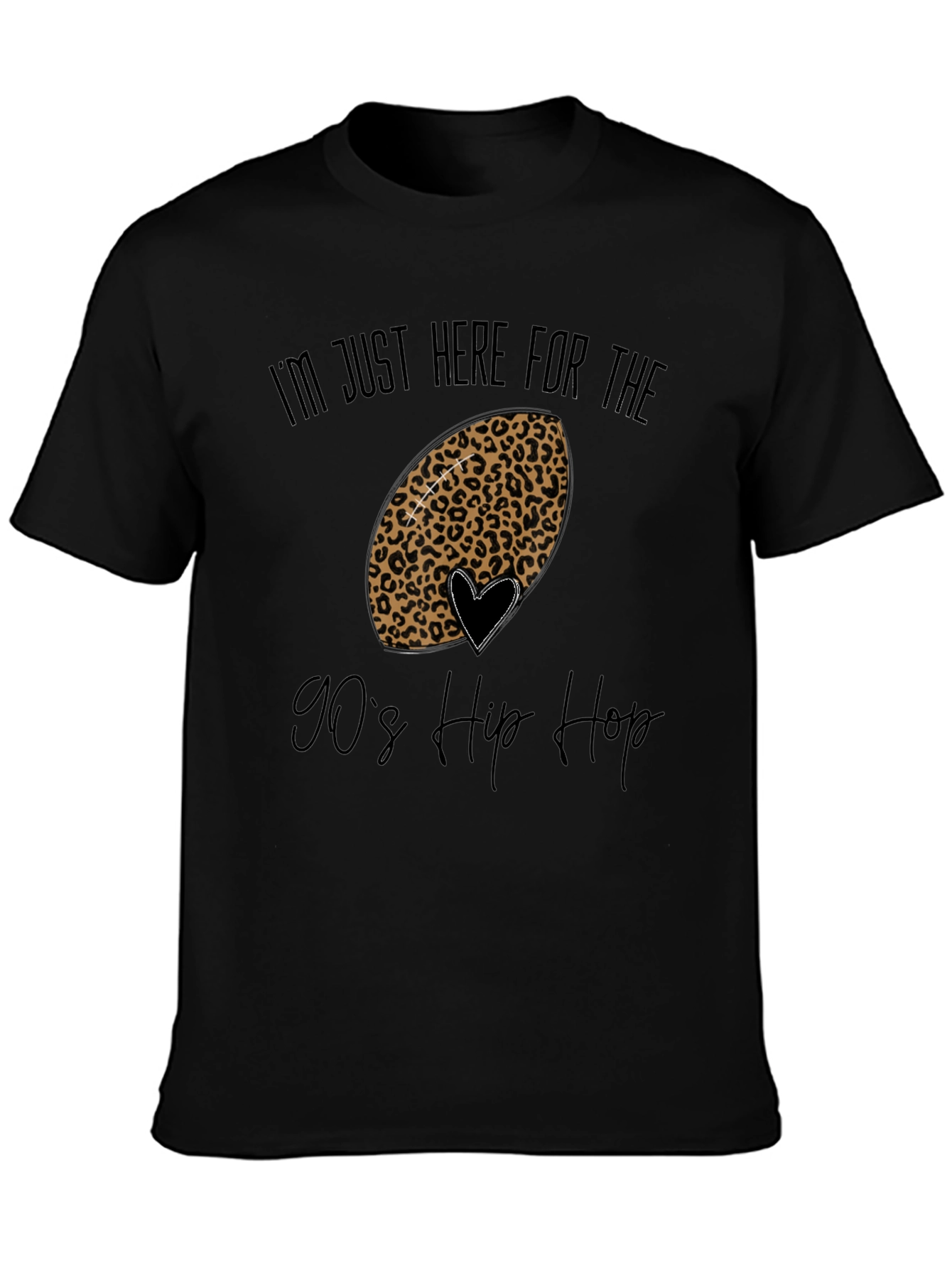 Leopard Football 90s Hip Hop Graphic Tee