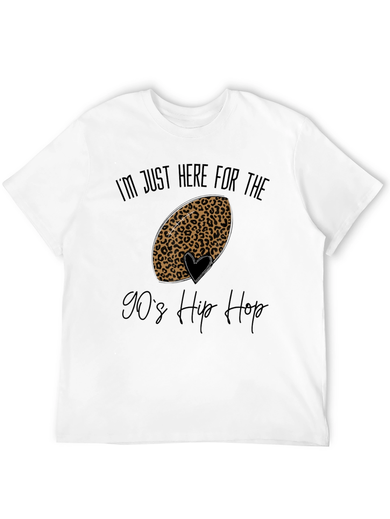 Leopard Football 90s Hip Hop Graphic Tee