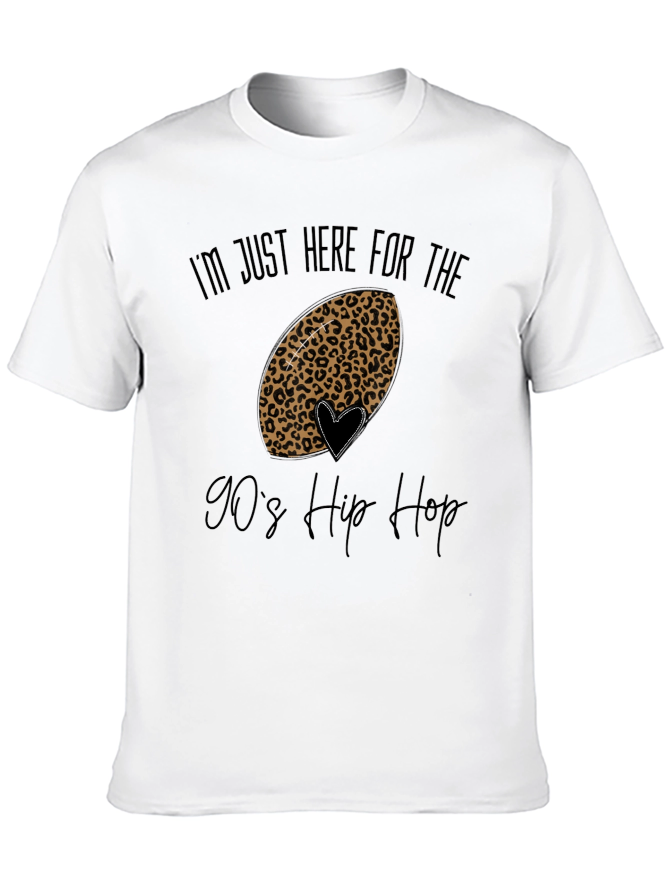 Leopard Football 90s Hip Hop Graphic Tee