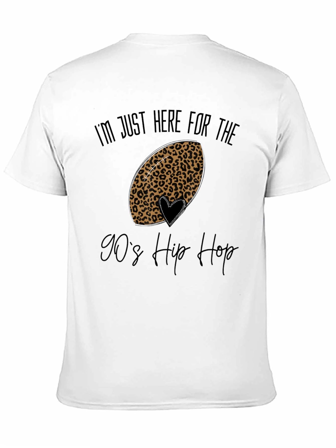 Leopard Football 90s Hip Hop Graphic Tee