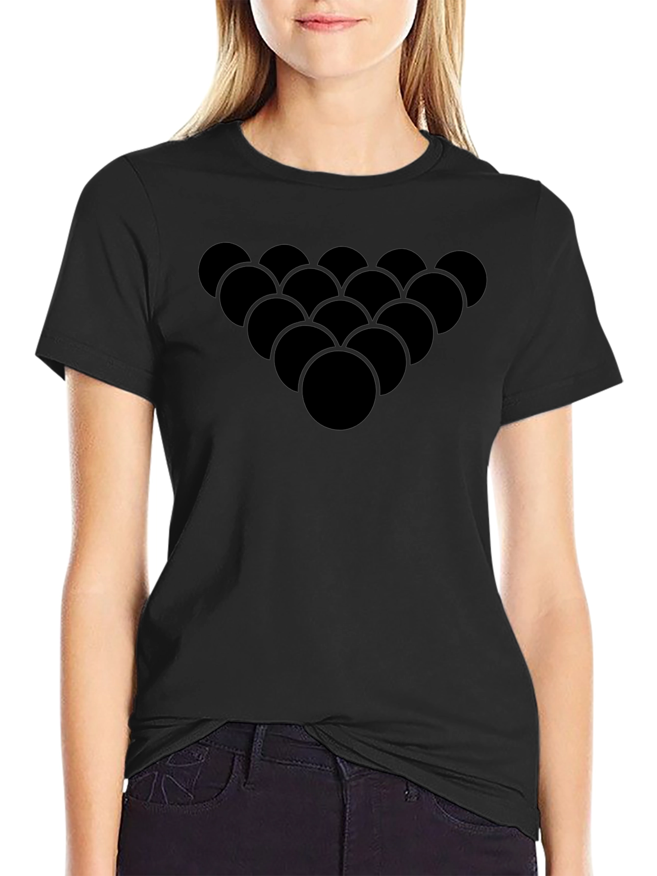 Black Billiard Ball Rack T-Shirt
