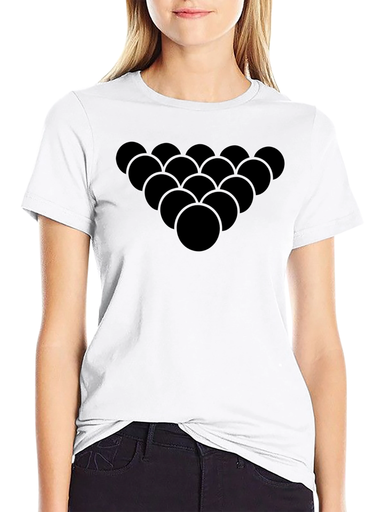 Black Billiard Ball Rack T-Shirt