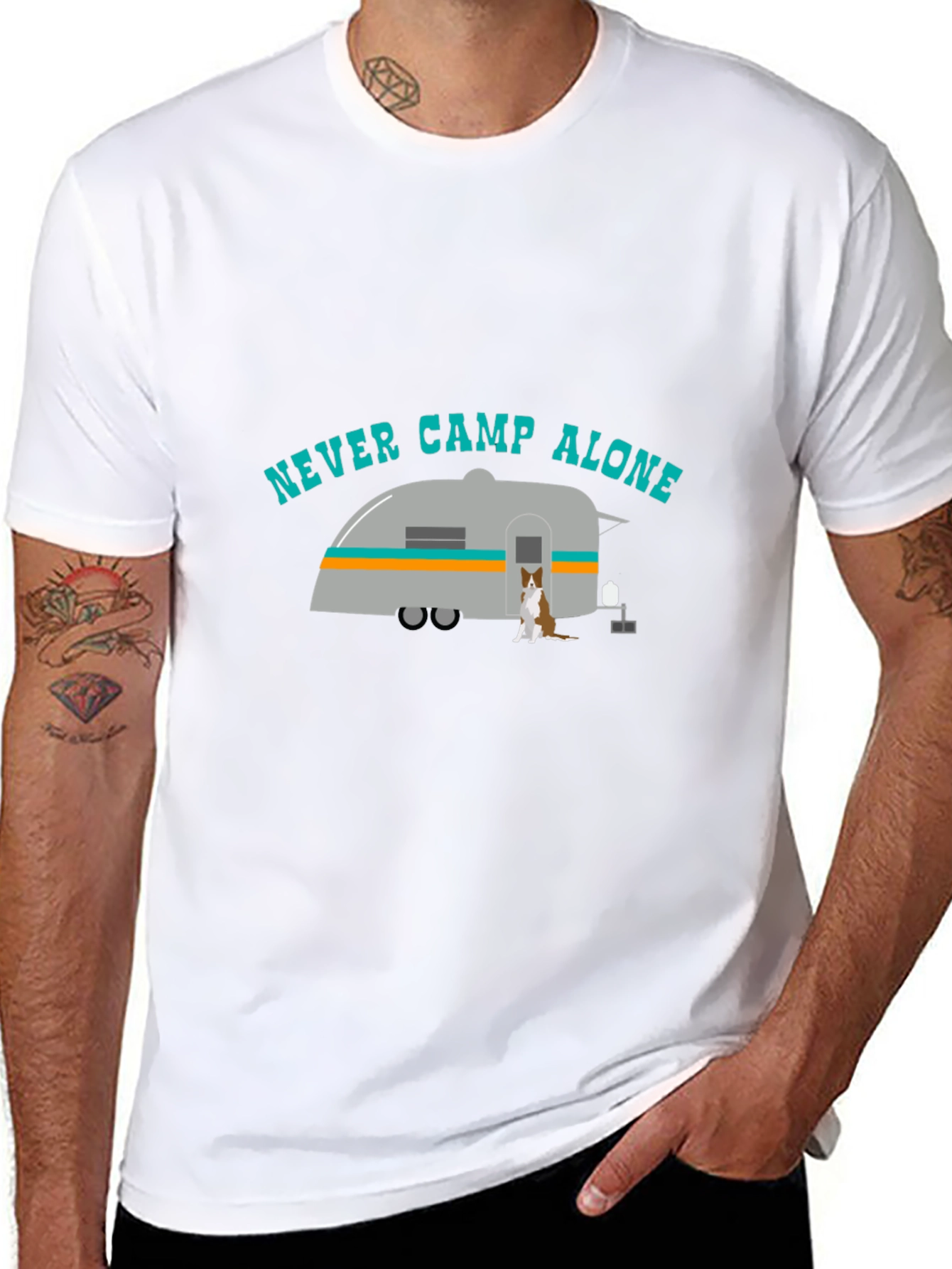 Never Camp Alone Graphic Tee