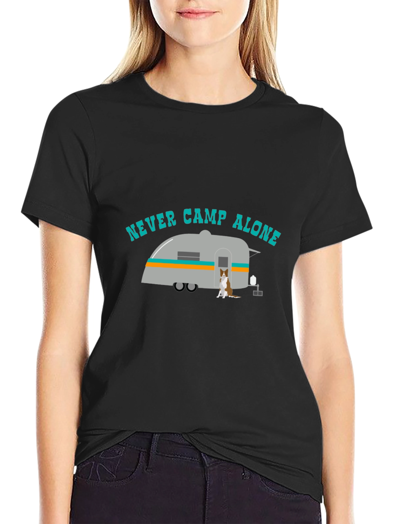 Never Camp Alone Graphic Tee
