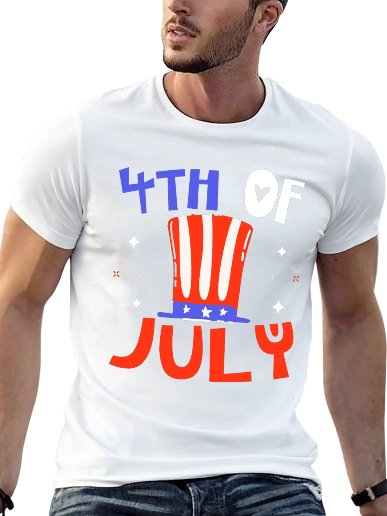Patriotic 4th of July Graphic Tee