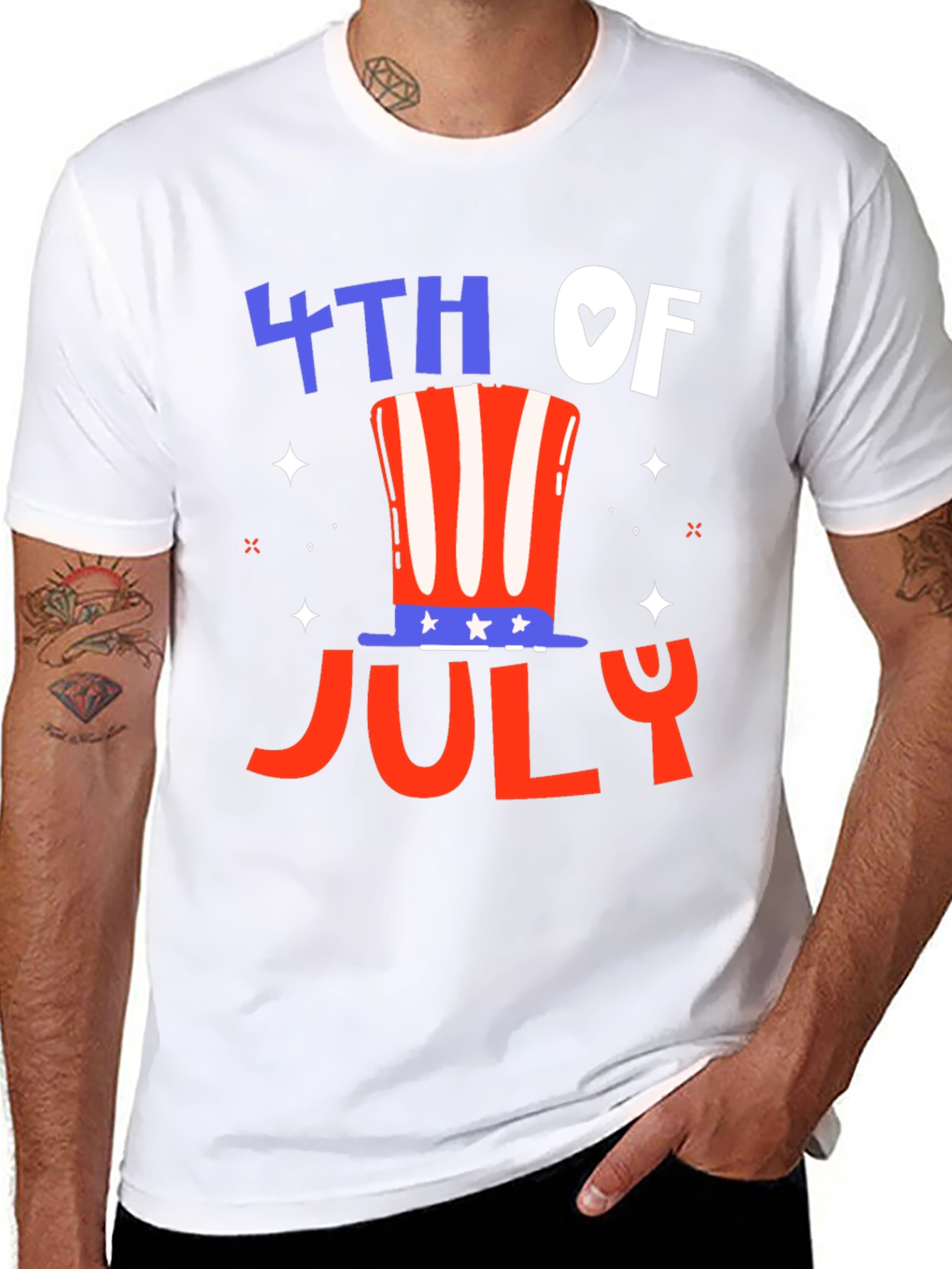 Patriotic 4th of July Graphic Tee