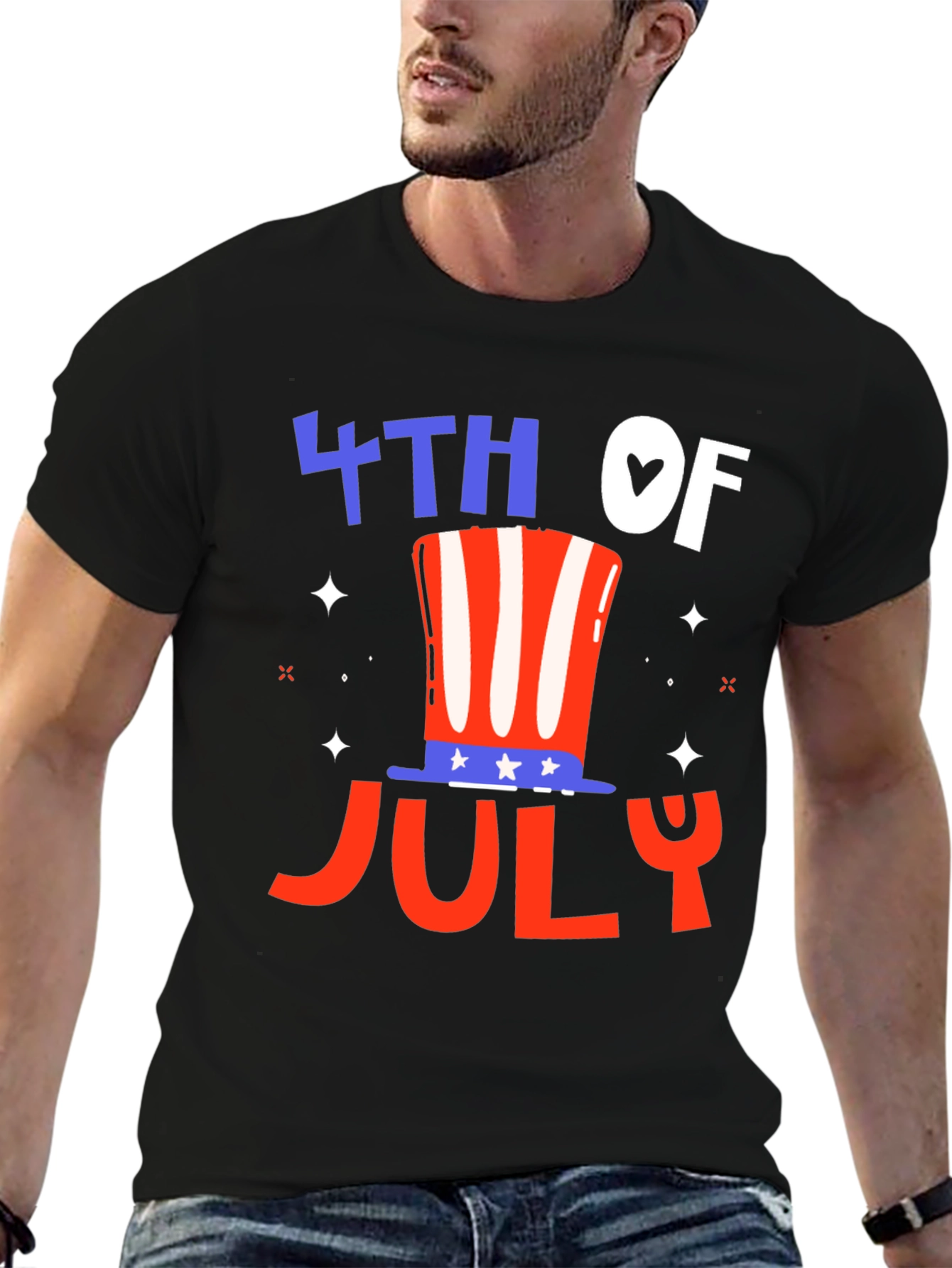 Patriotic 4th of July Graphic Tee