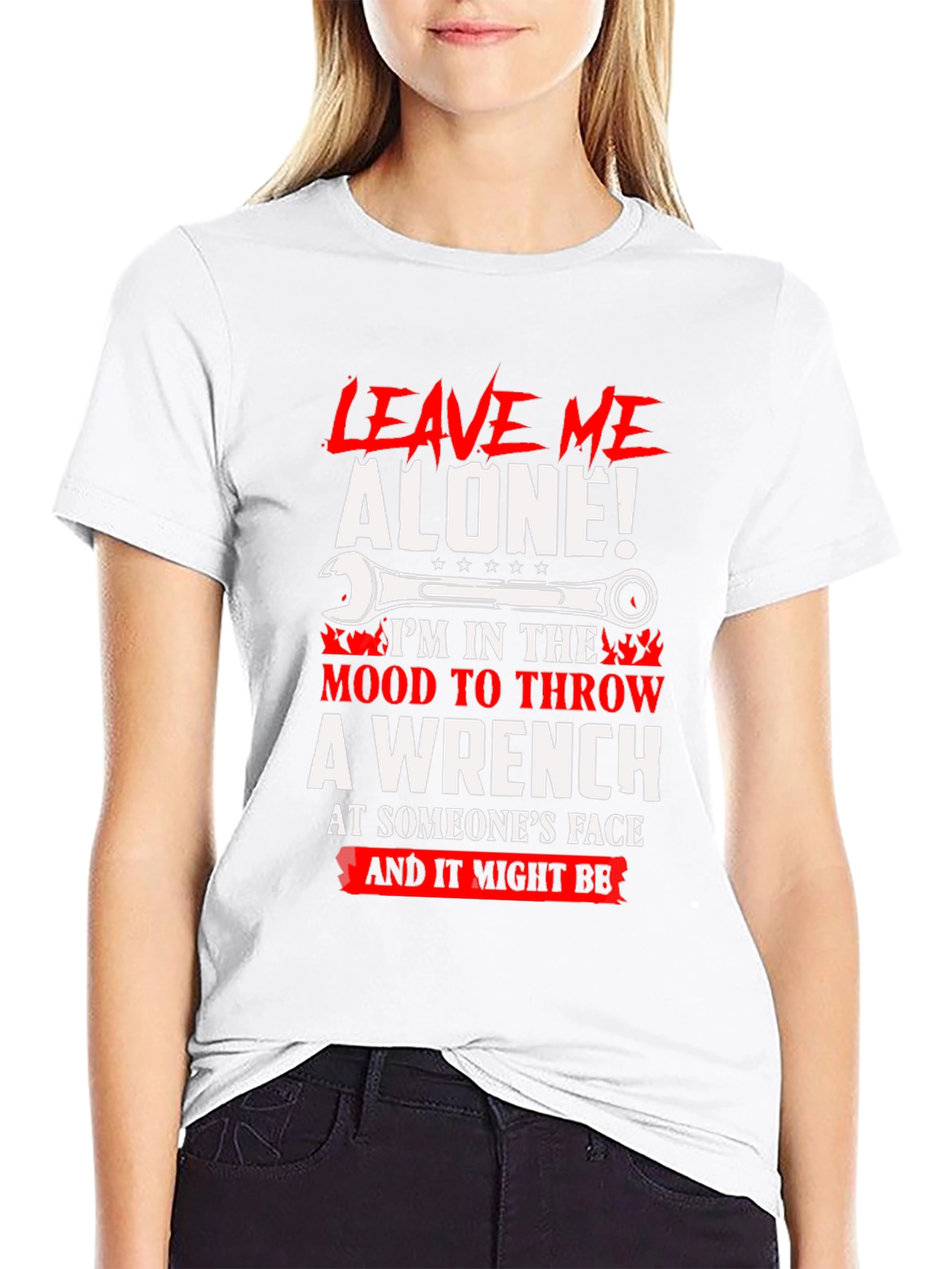 Leave Me Alone Wrench Graphic Tee