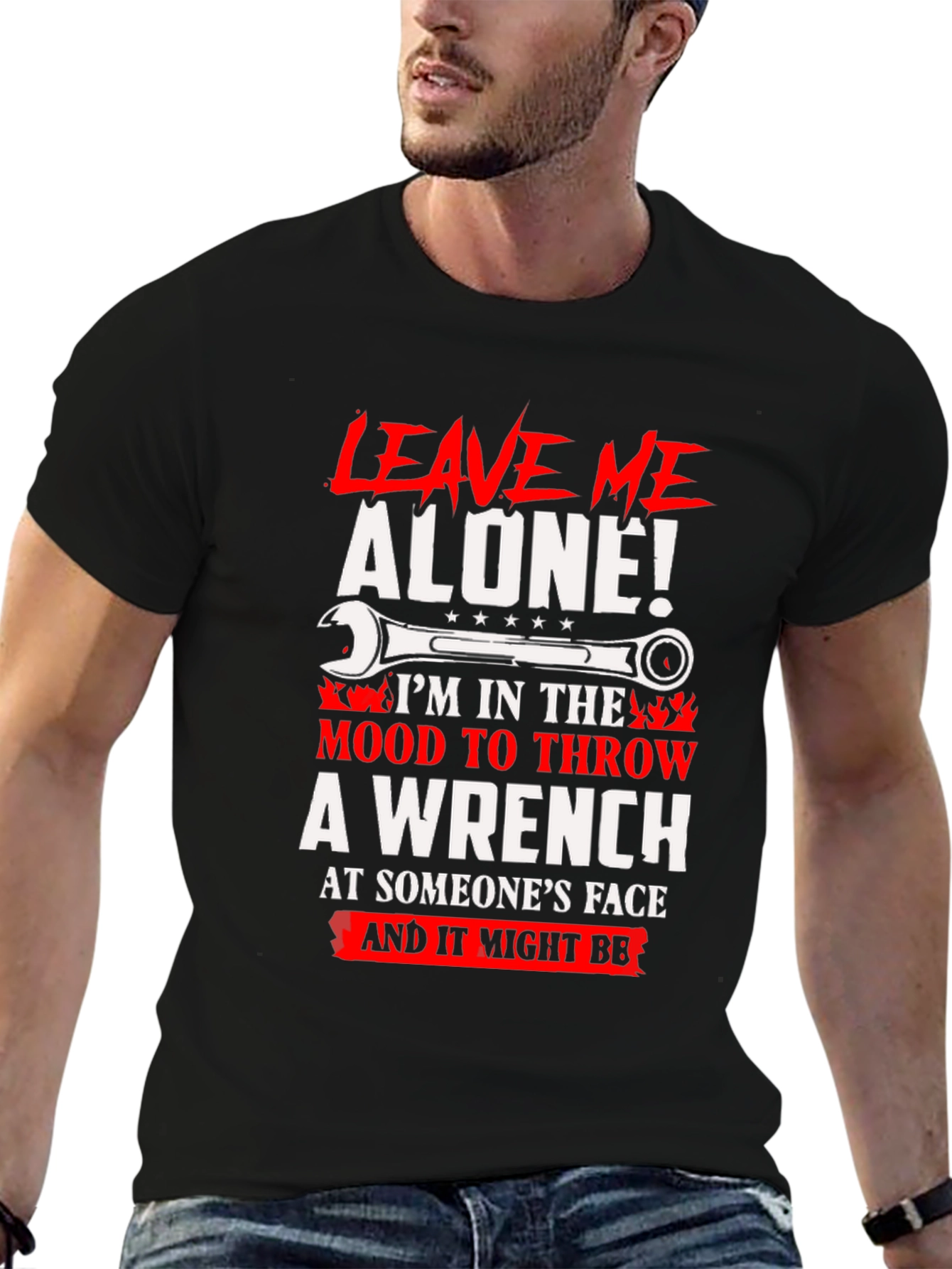 Leave Me Alone Wrench Graphic Tee
