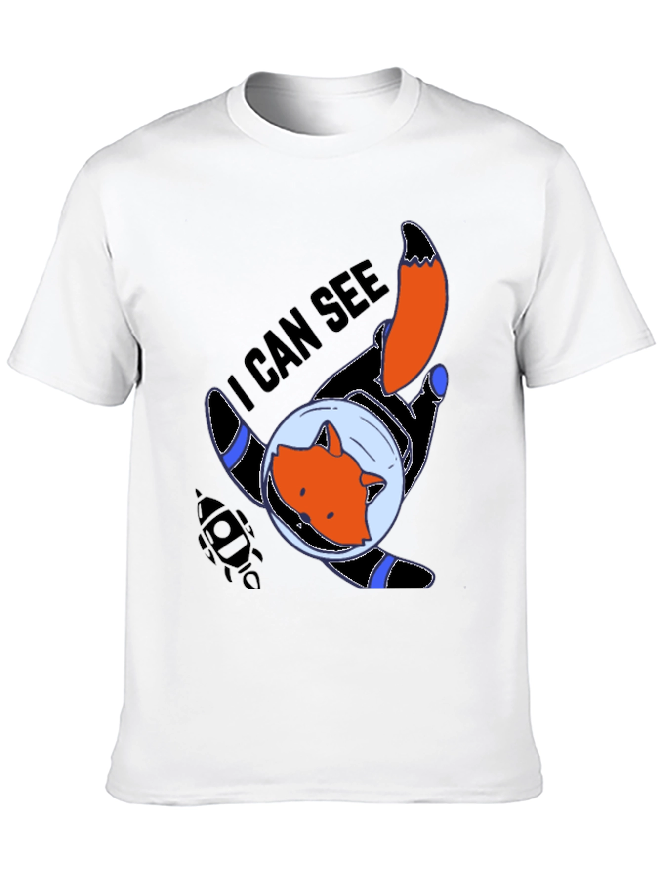 Space Fox T-Shirt - I Can See Graphic Tee
