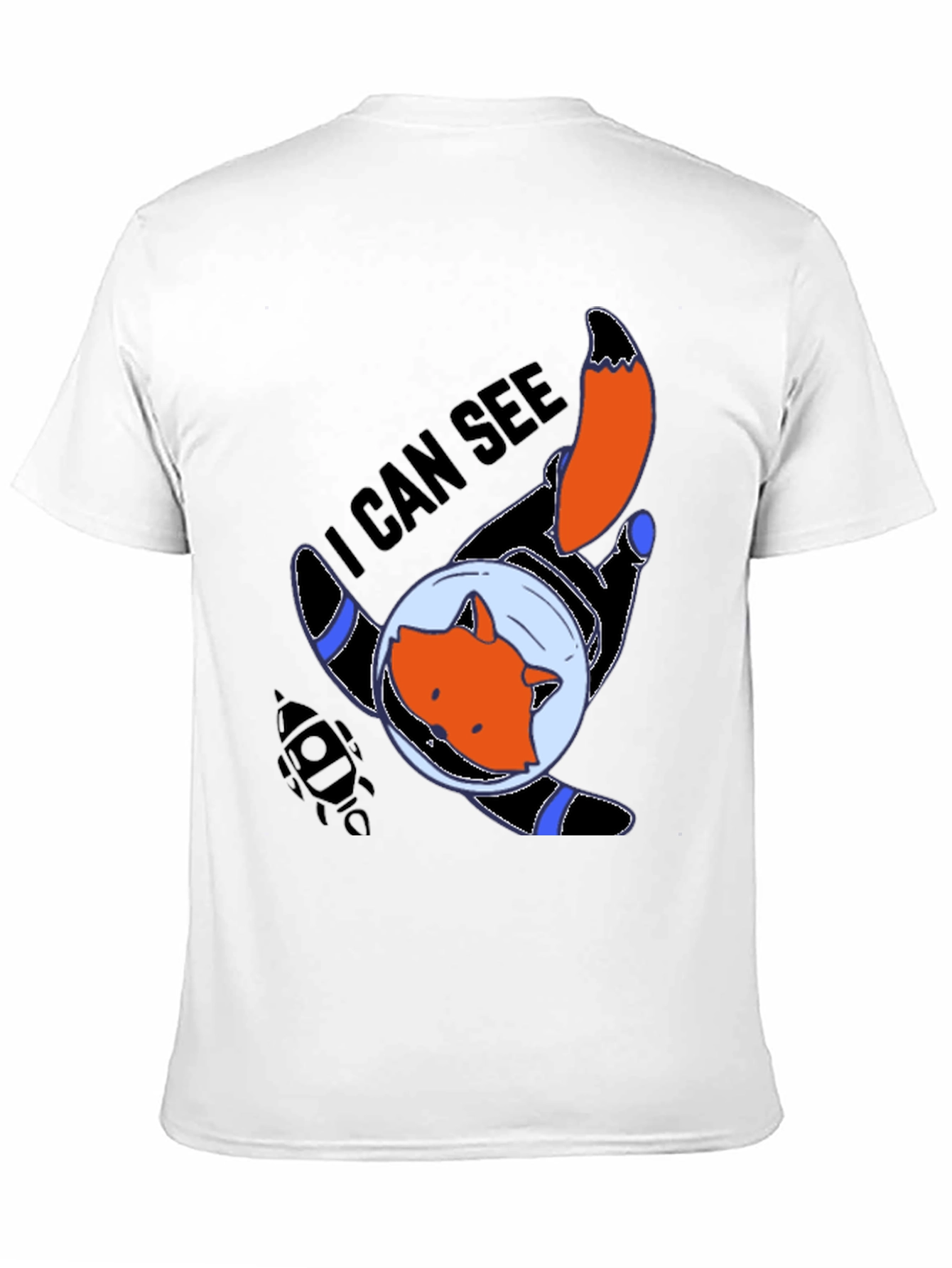 Space Fox T-Shirt - I Can See Graphic Tee