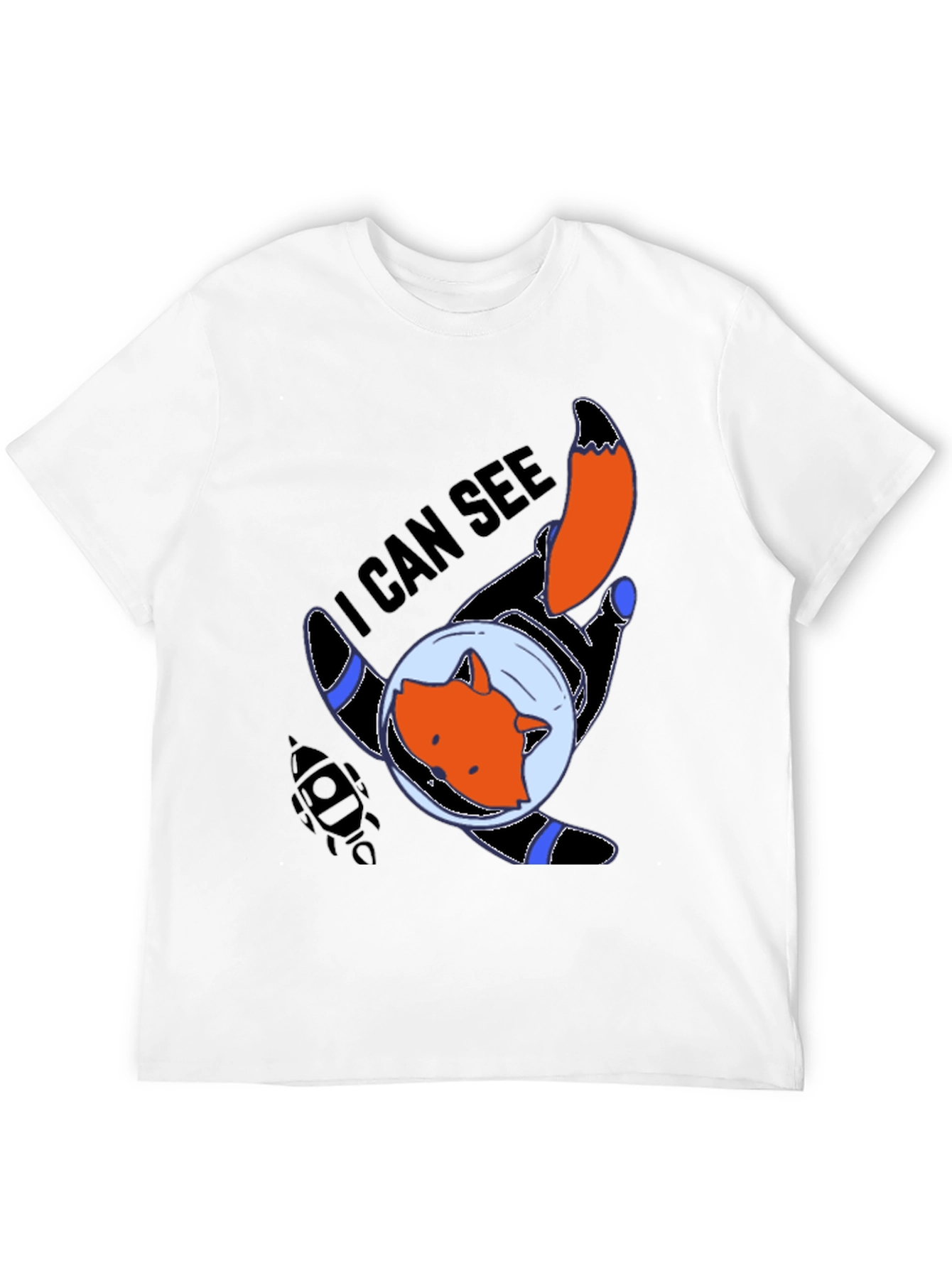 Space Fox T-Shirt - I Can See Graphic Tee