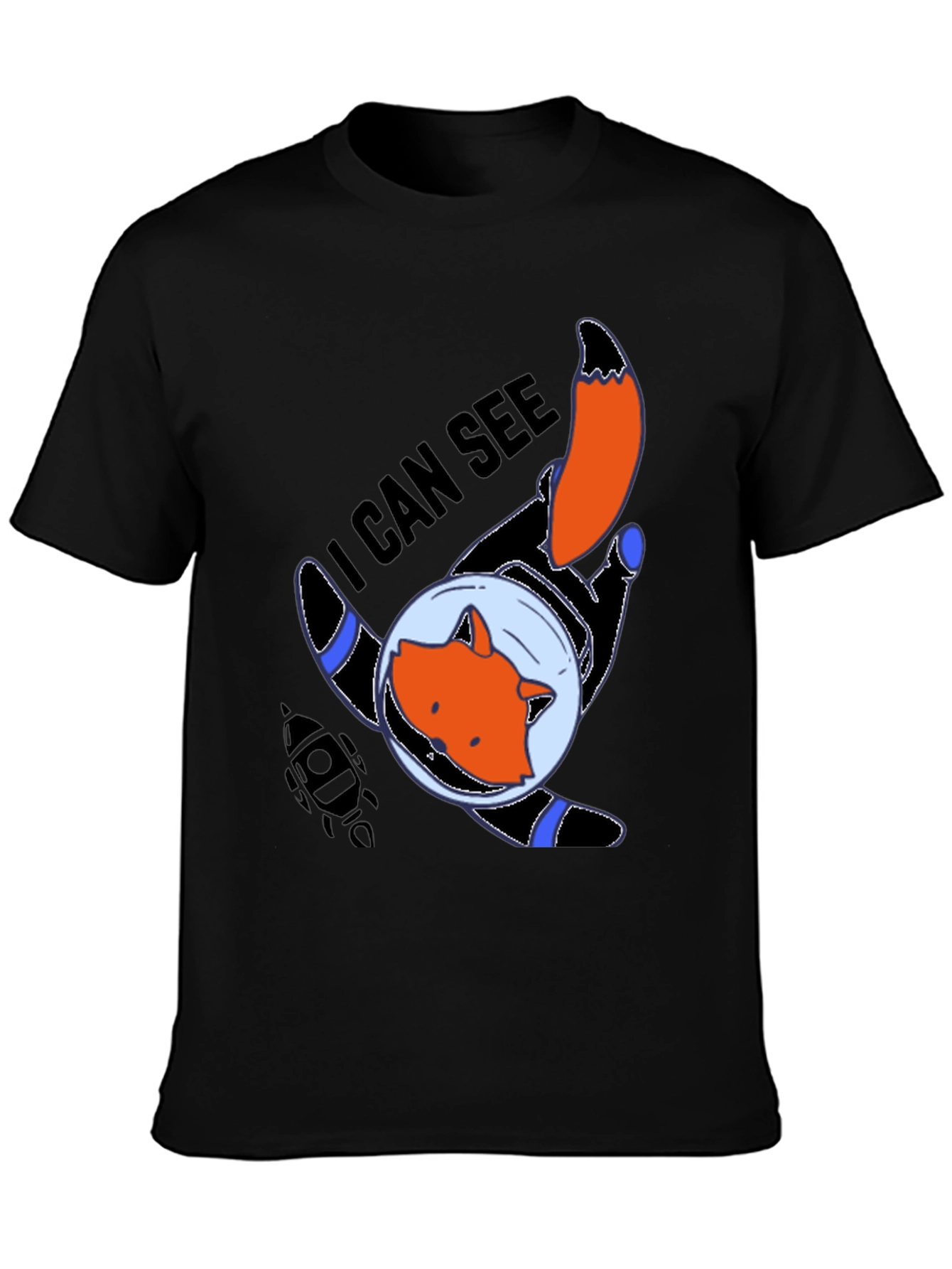 Space Fox T-Shirt - I Can See Graphic Tee