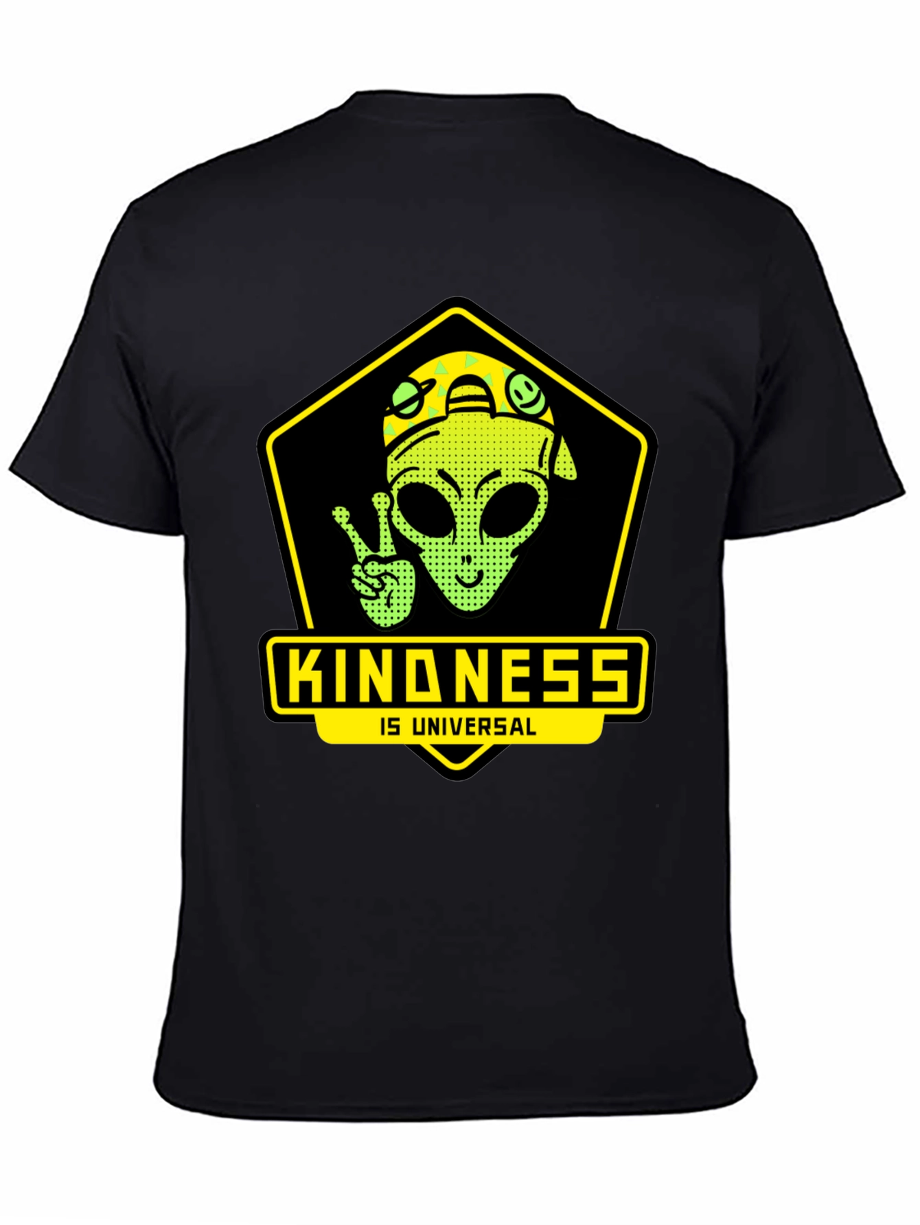 Kindness is Universal Alien Graphic T-Shirt