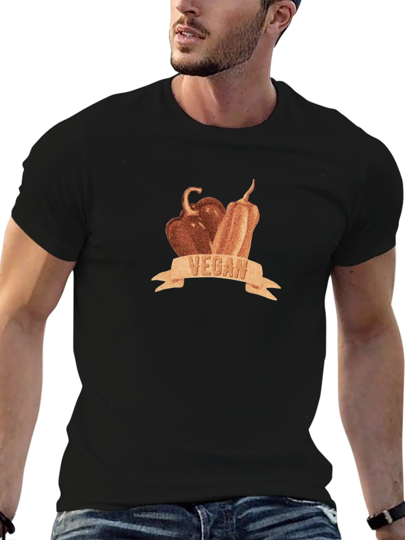 Vegan Graphic Tee - Pepper Design