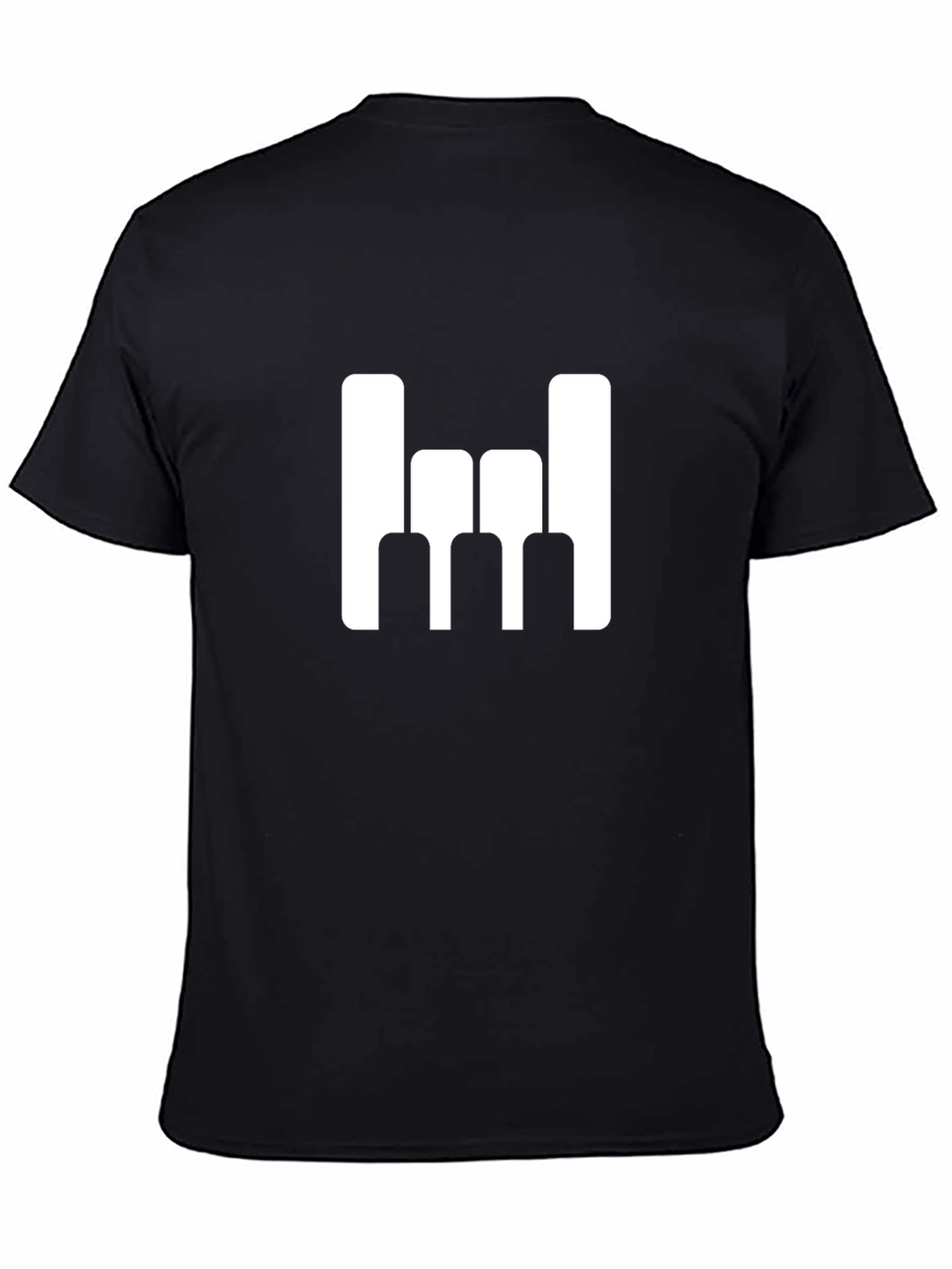 Modern Minimalist Graphic Tee - Black