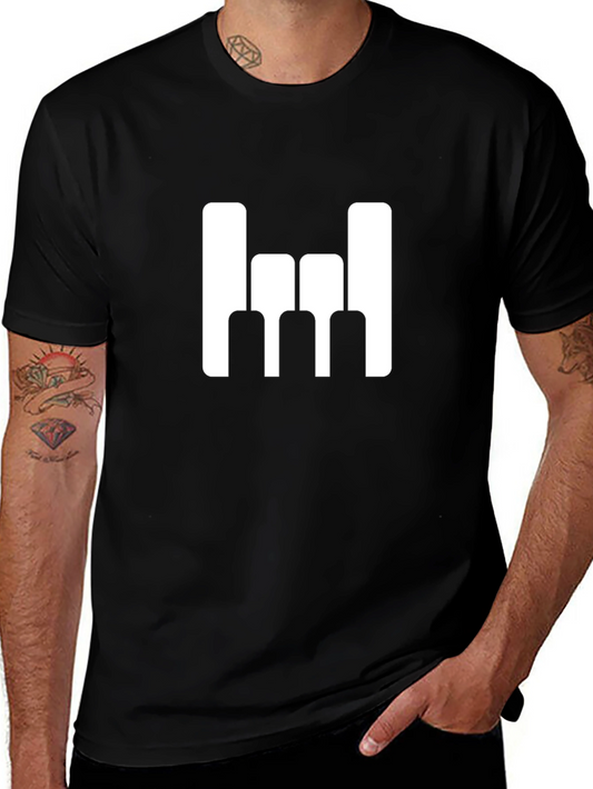 Modern Minimalist Graphic Tee - Black