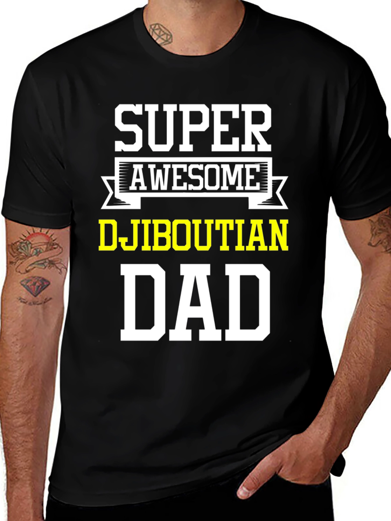 Super Awesome Djiboutian Dad T-Shirt