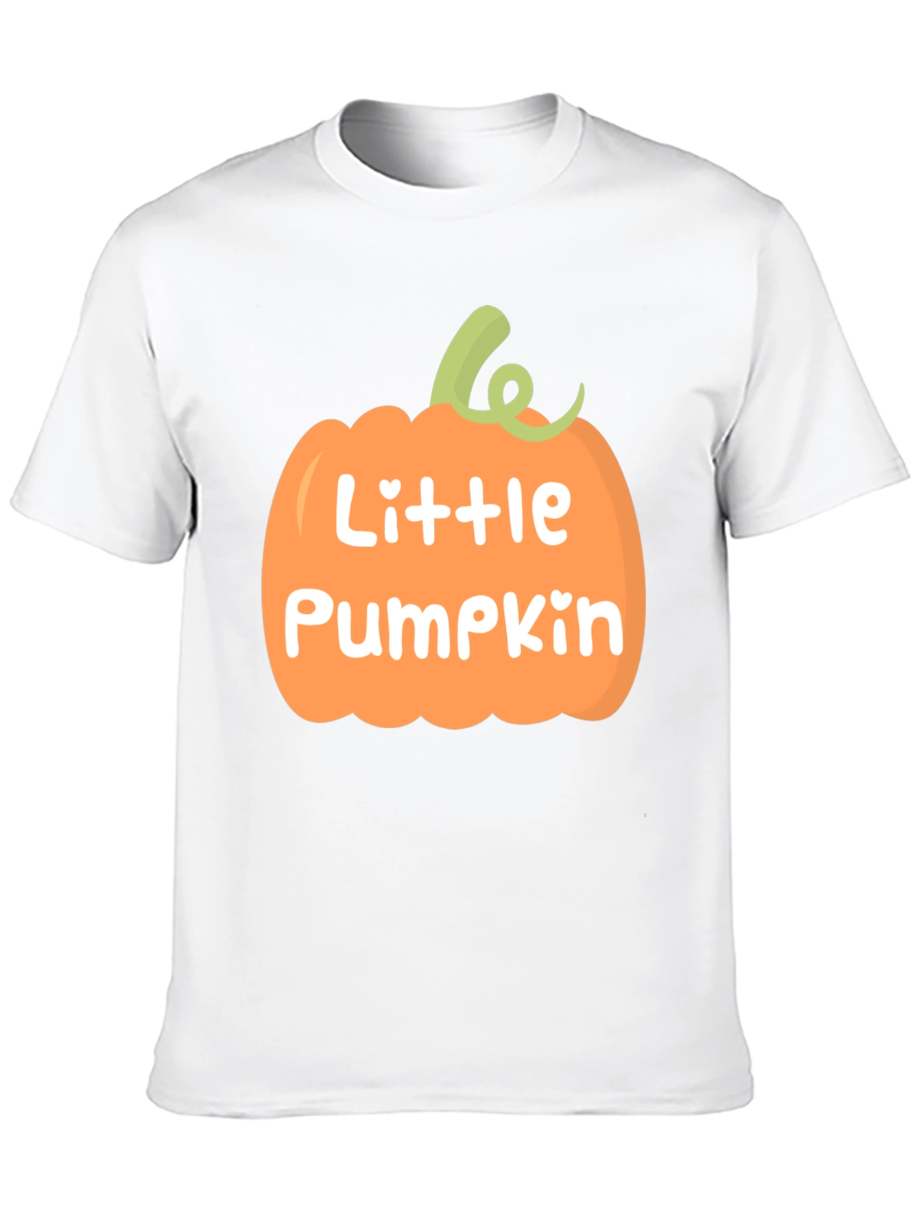 Little Pumpkin Graphic Tee - Black Crew Neck T-Shirt
