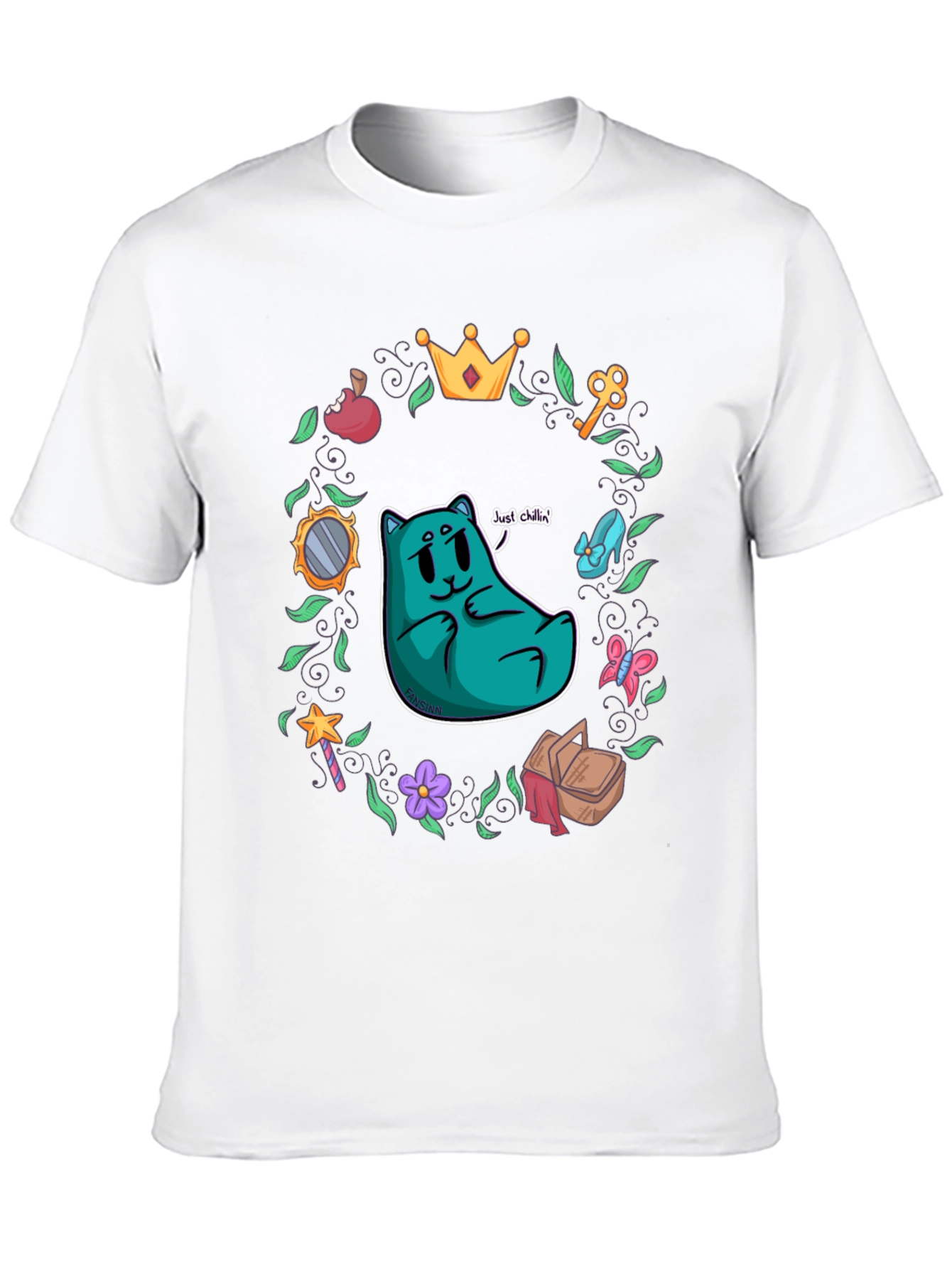 Whimsical Cartoon Graphic T-Shirt