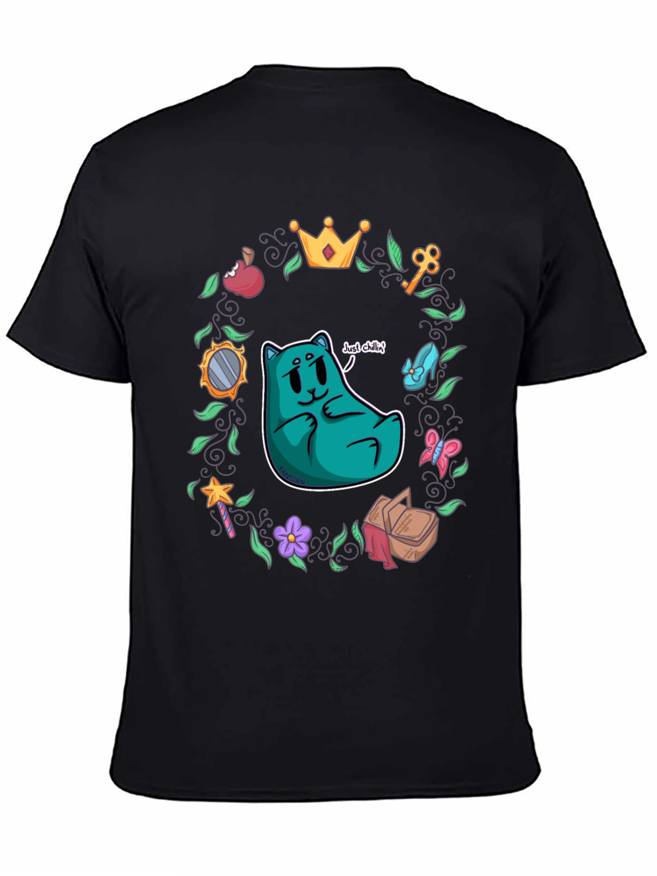 Whimsical Cartoon Graphic T-Shirt