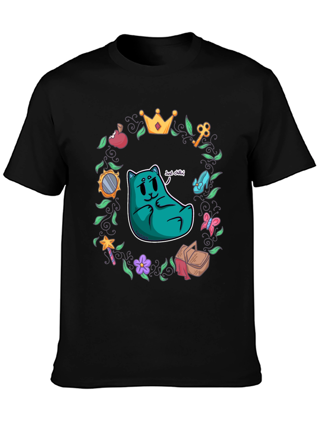 Whimsical Cartoon Graphic T-Shirt