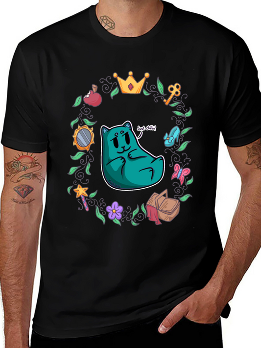 Whimsical Cartoon Graphic T-Shirt