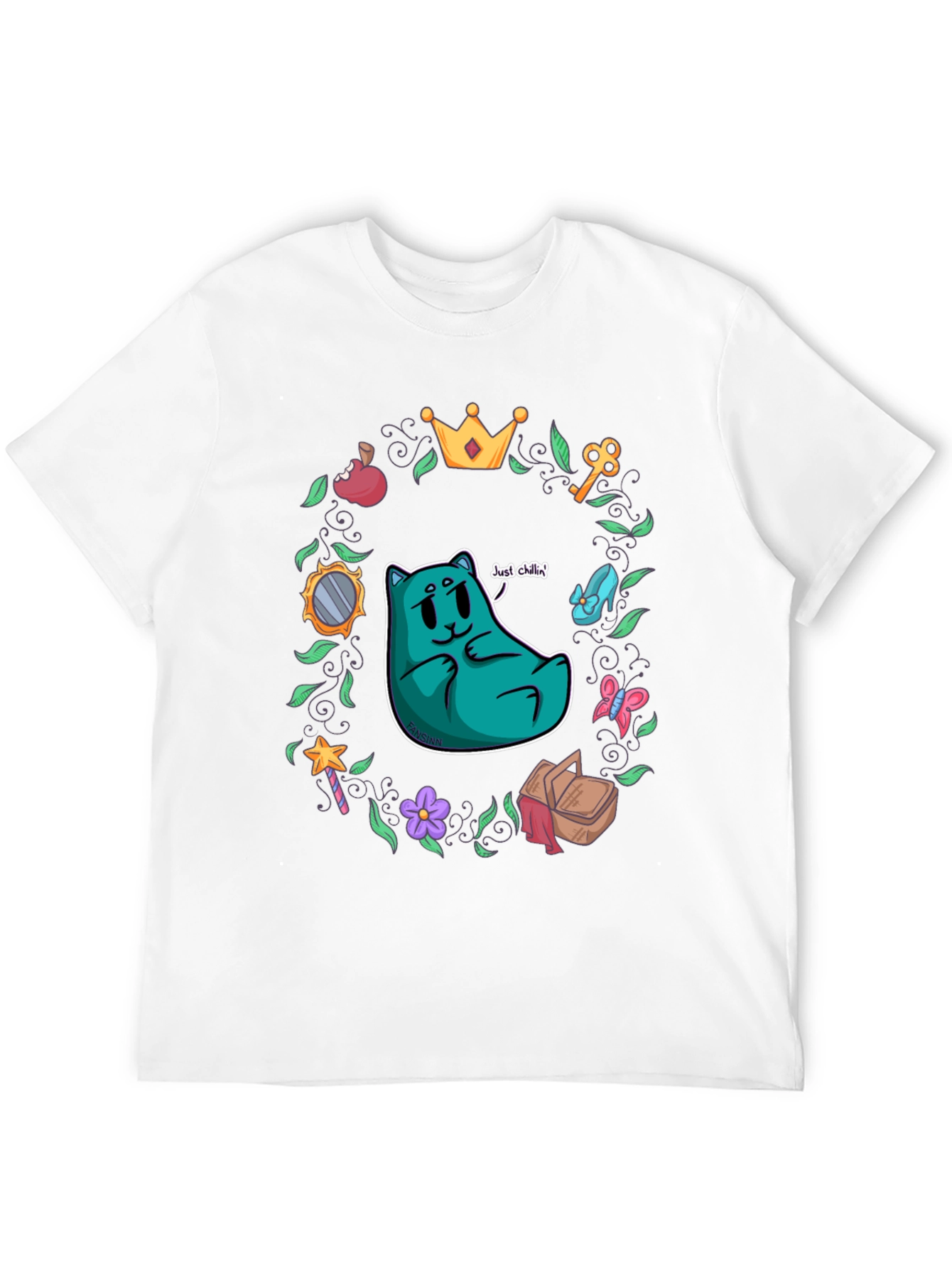 Whimsical Cartoon Graphic T-Shirt